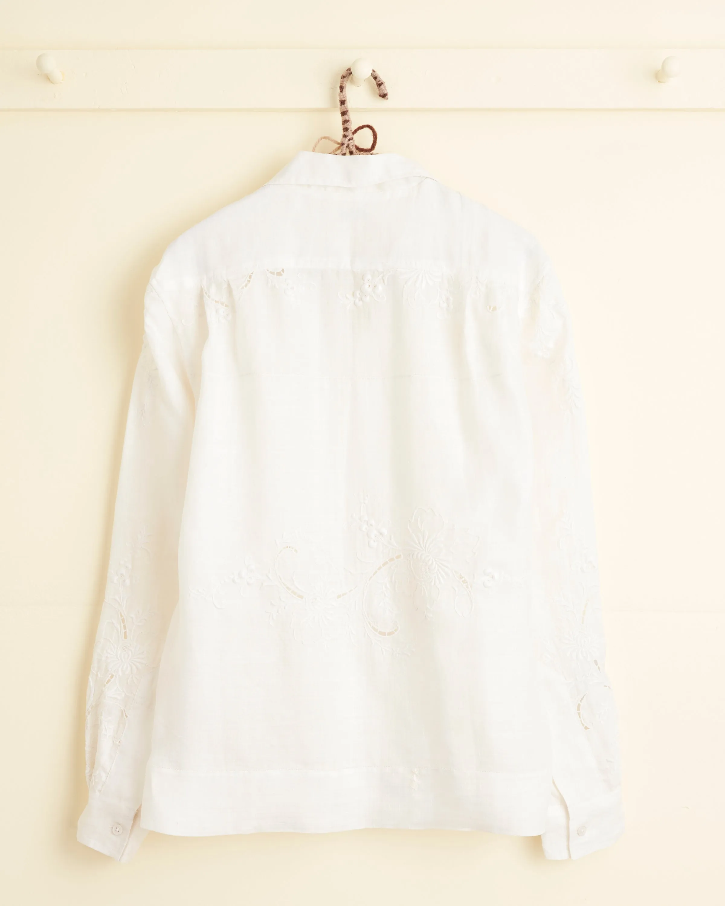 White Nosegay Long Sleeve Shirt - S sold by BODE product image thumbnail 3