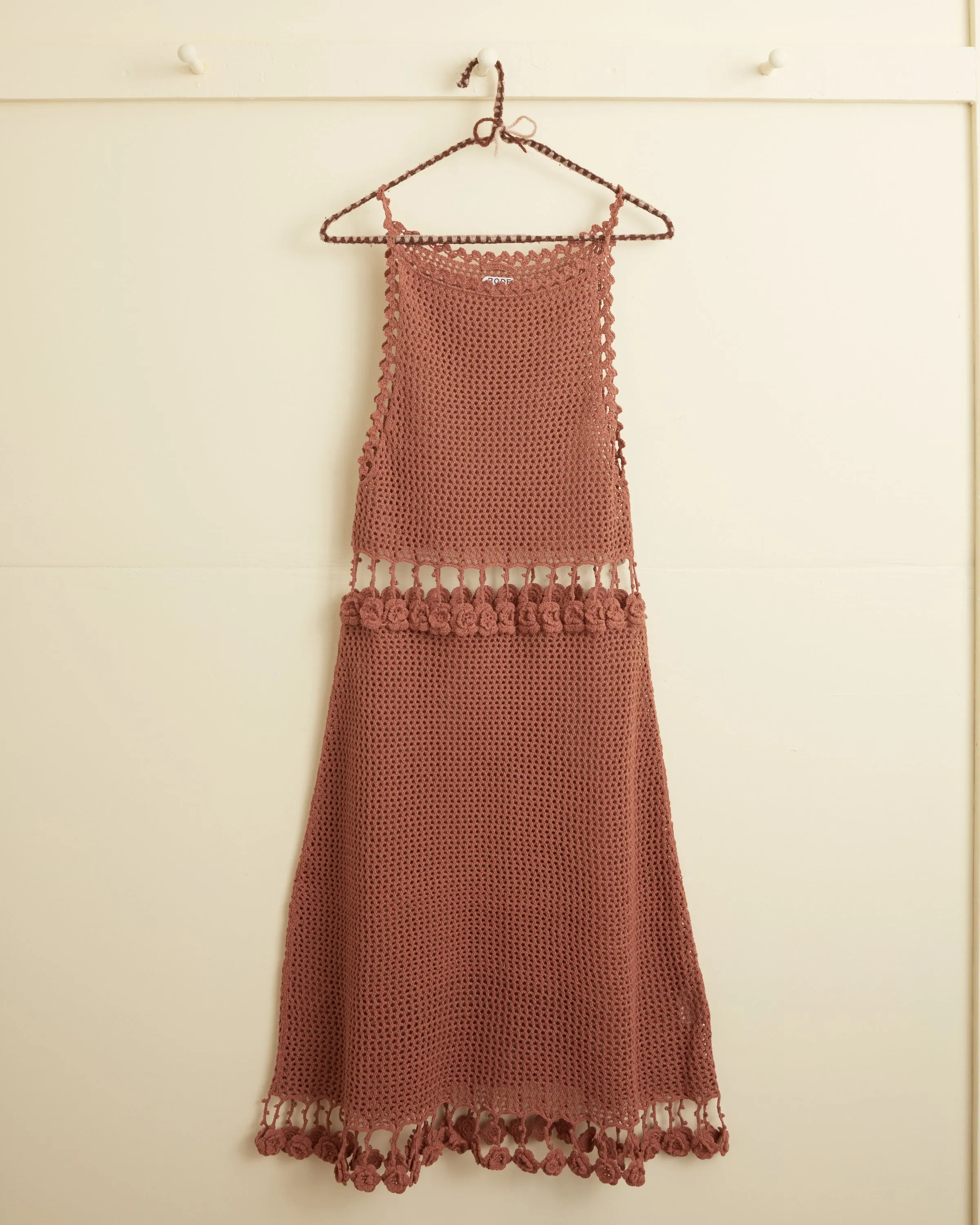 Posy Crochet Dress - Brown sold by BODE product image thumbnail 4