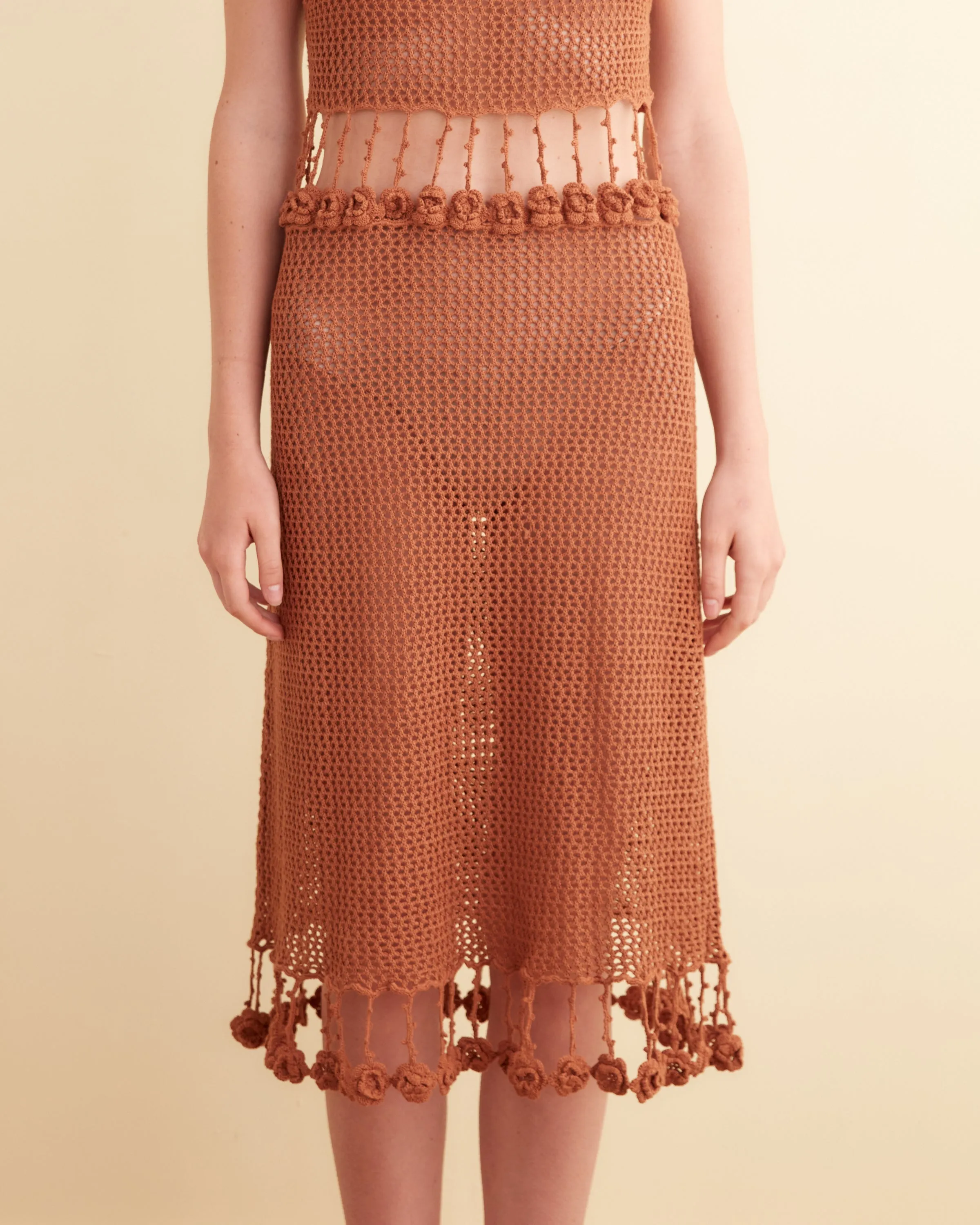 Posy Crochet Dress - Brown sold by BODE product image thumbnail 2