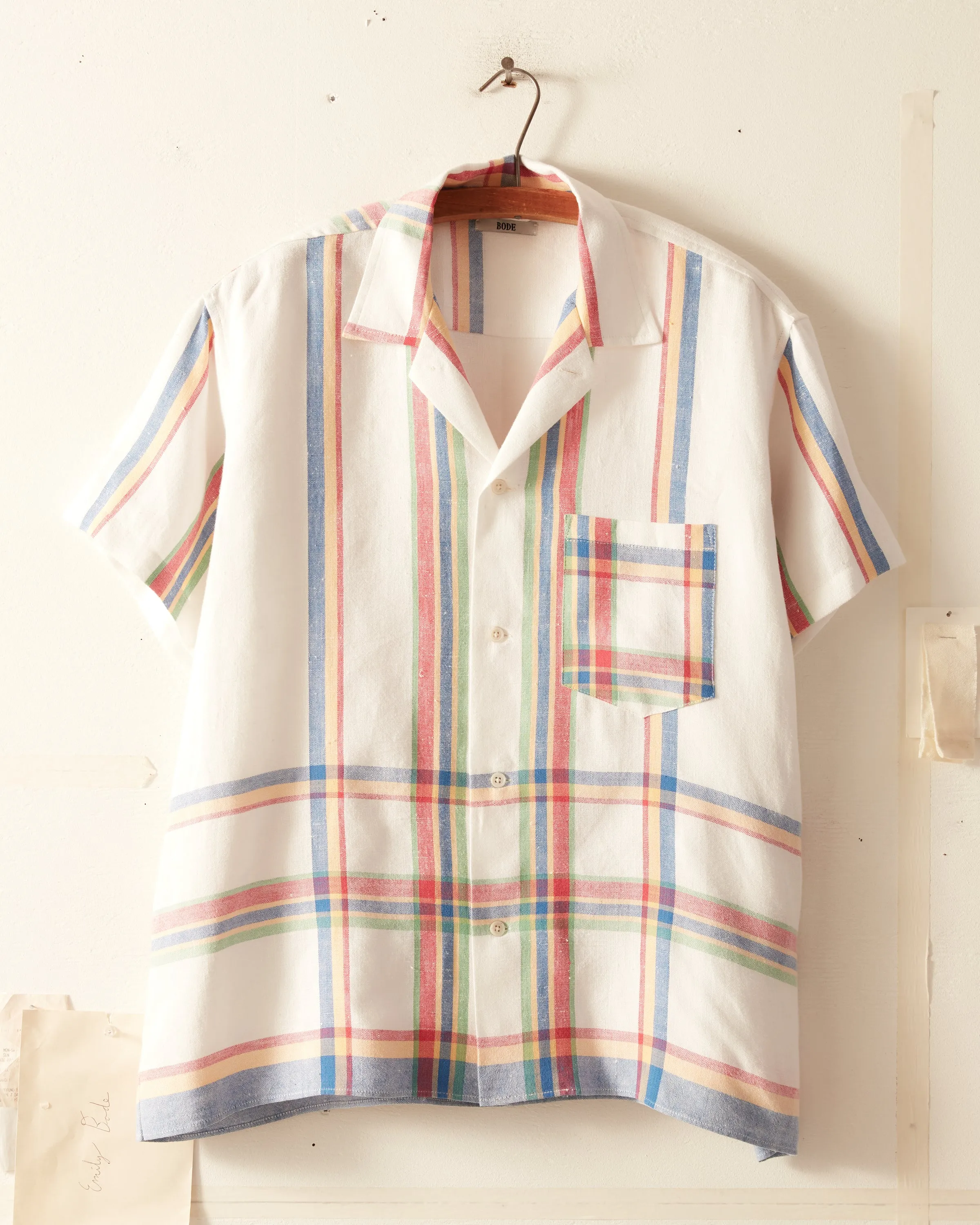 Oxford Check Short Sleeve Shirt - S/M sold by BODE
