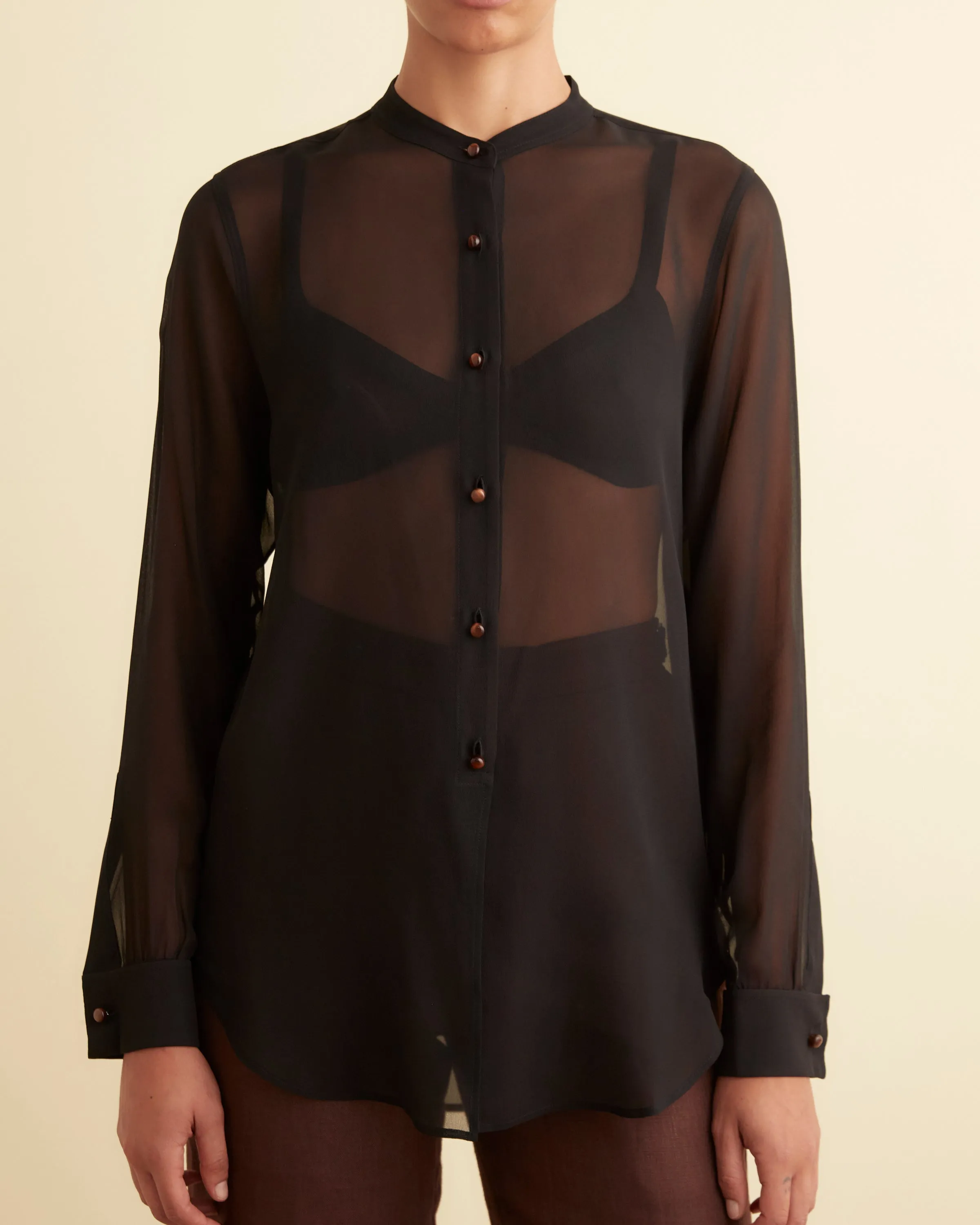 Silas Shirt - Black sold by BODE product image thumbnail 2