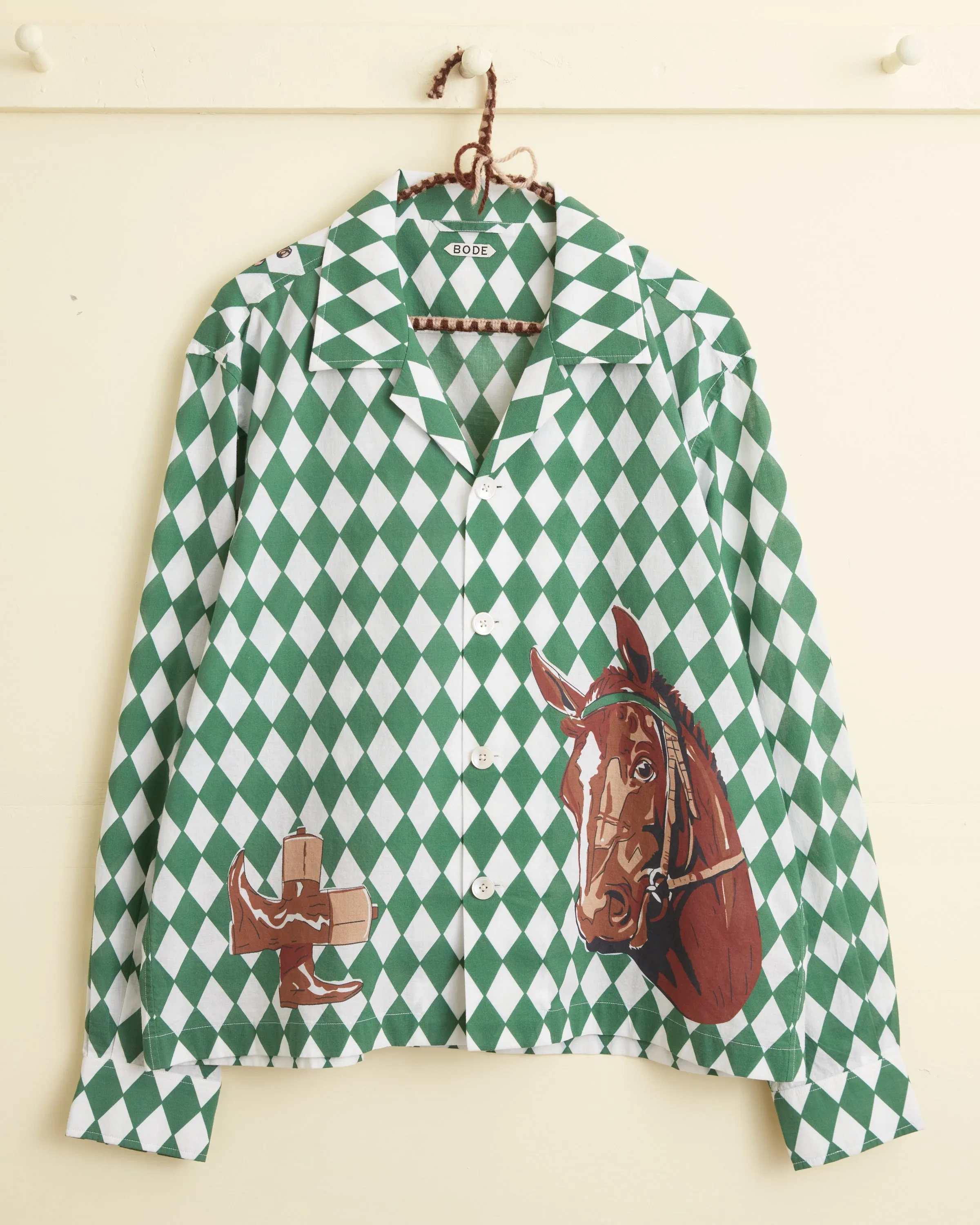 Jockey Diamond Long Sleeve Shirt sold by BODE product image thumbnail 4