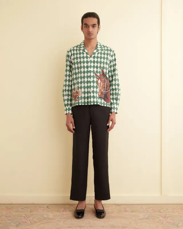 Jockey Diamond Long Sleeve Shirt sold by BODE