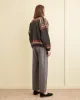 Tropical Wool Side-Buckle Trousers - Grey sold by BODE