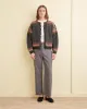 Tropical Wool Side-Buckle Trousers - Grey sold by BODE