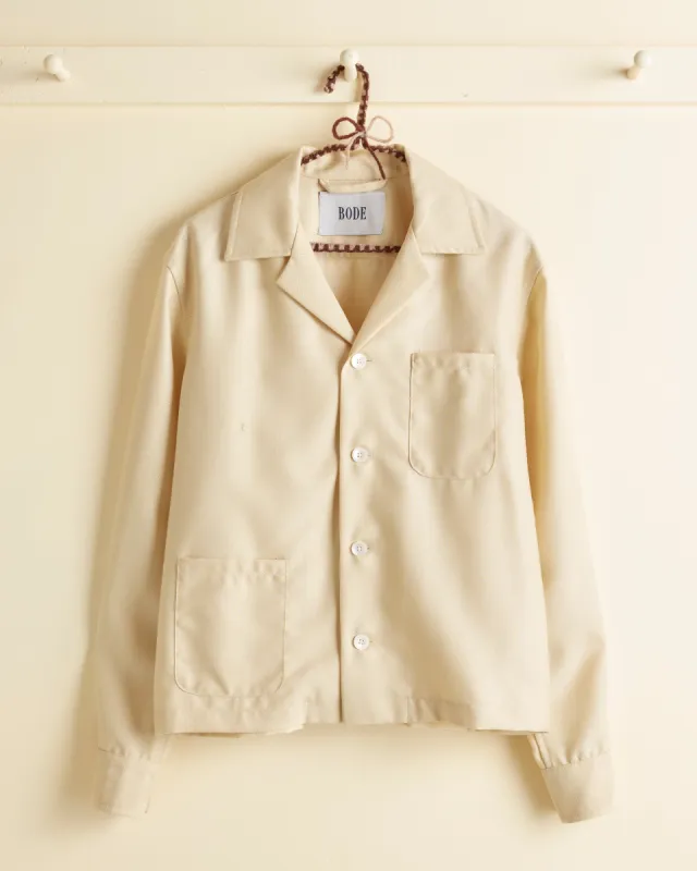 Flax Confetti Long Sleeve Shirt - XS/S sold by BODE