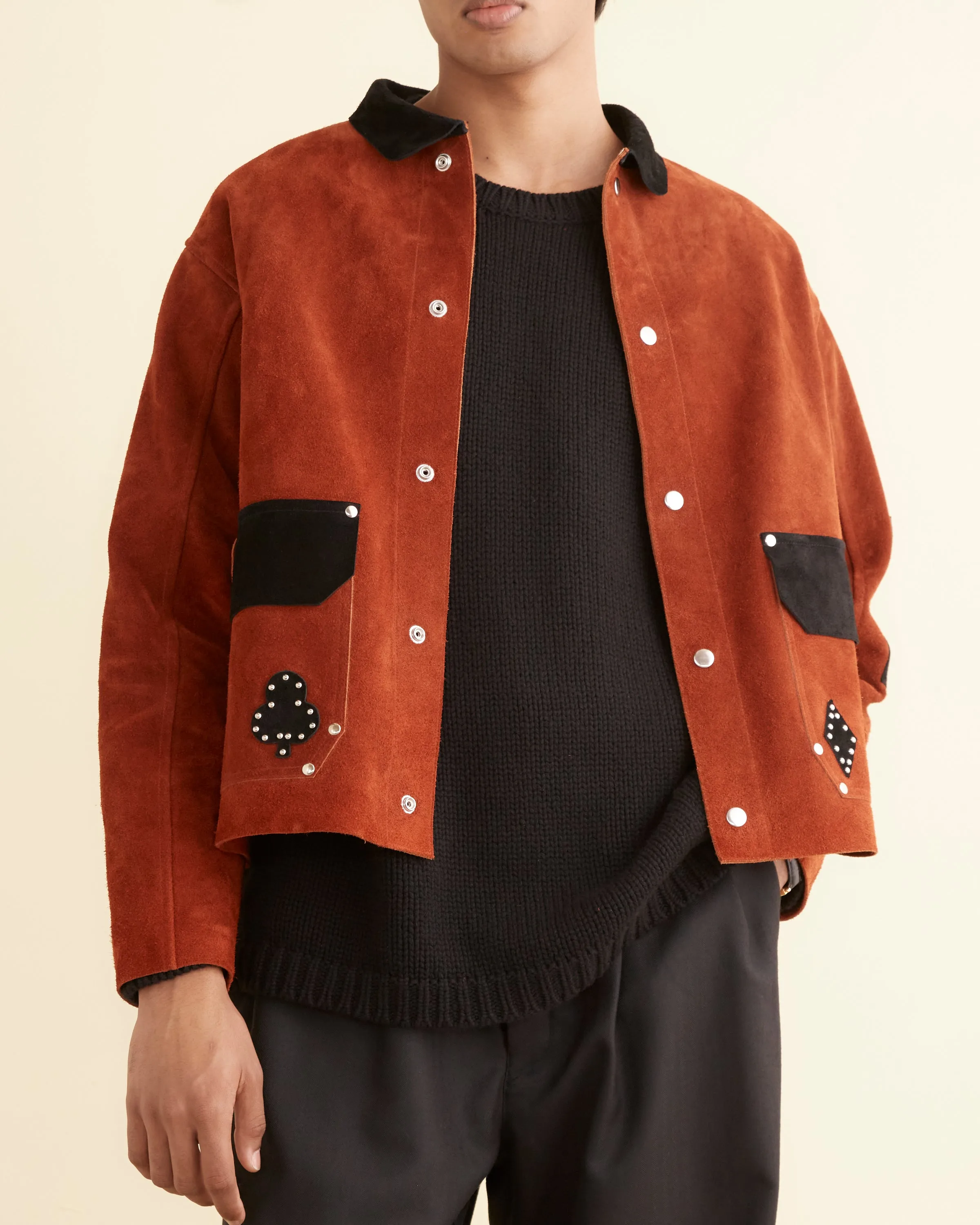 Deck of Cards Studded Jacket - Red/Black sold by BODE product image thumbnail 2