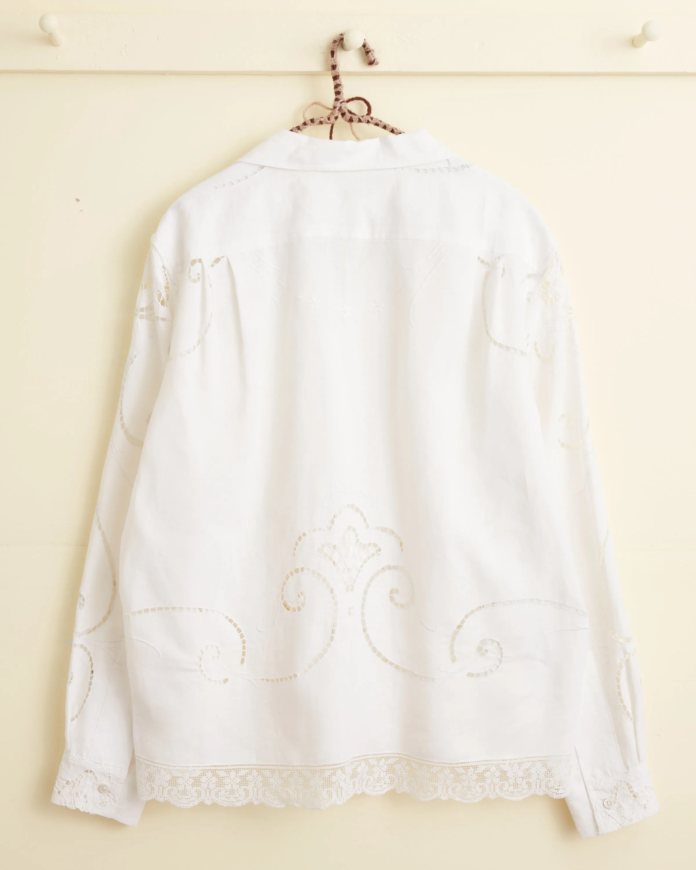 Lily Scroll Cutwork Long Sleeve Shirt - L sold by BODE product image thumbnail 3