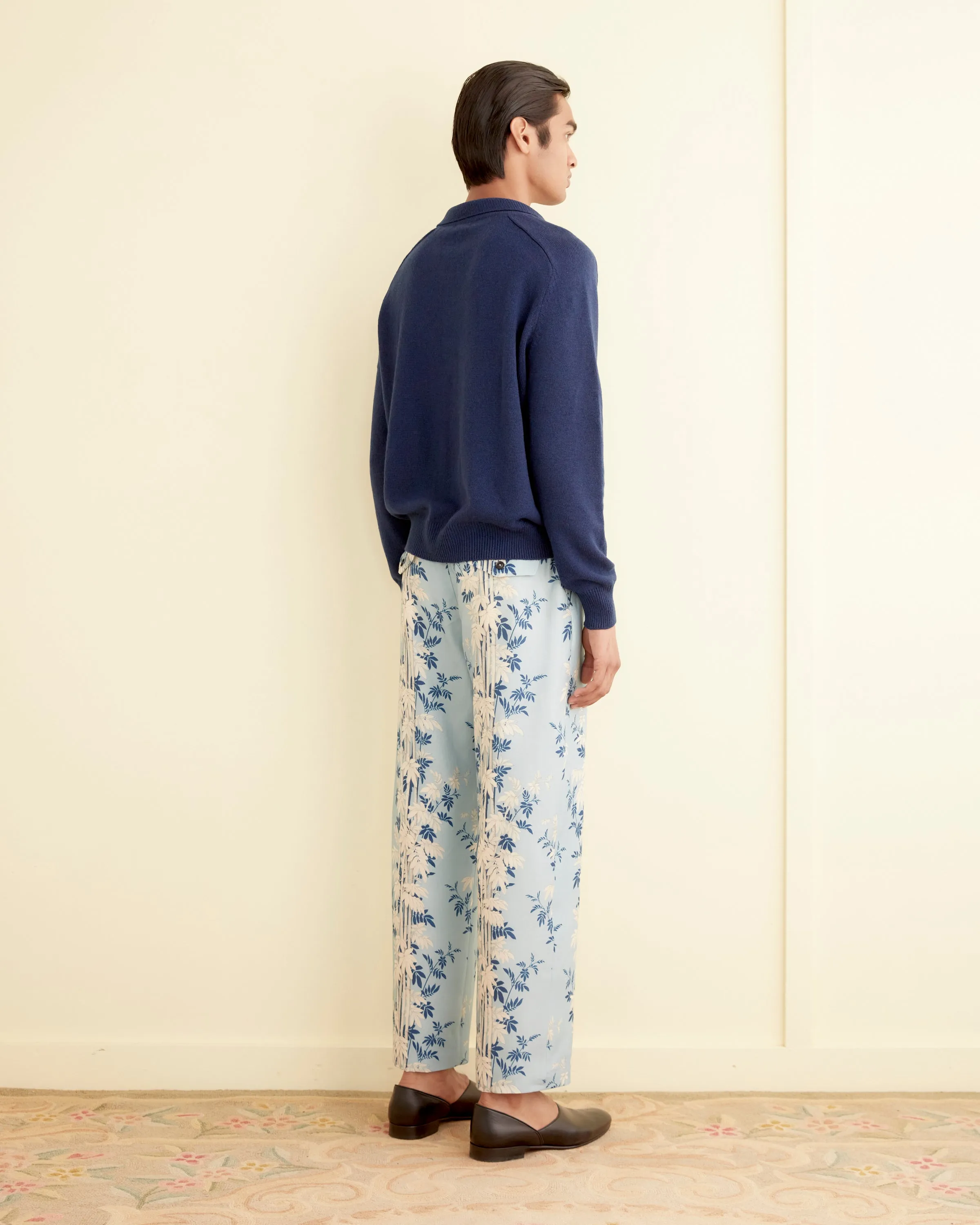 Cashmere Polo - Navy sold by BODE product image thumbnail 3