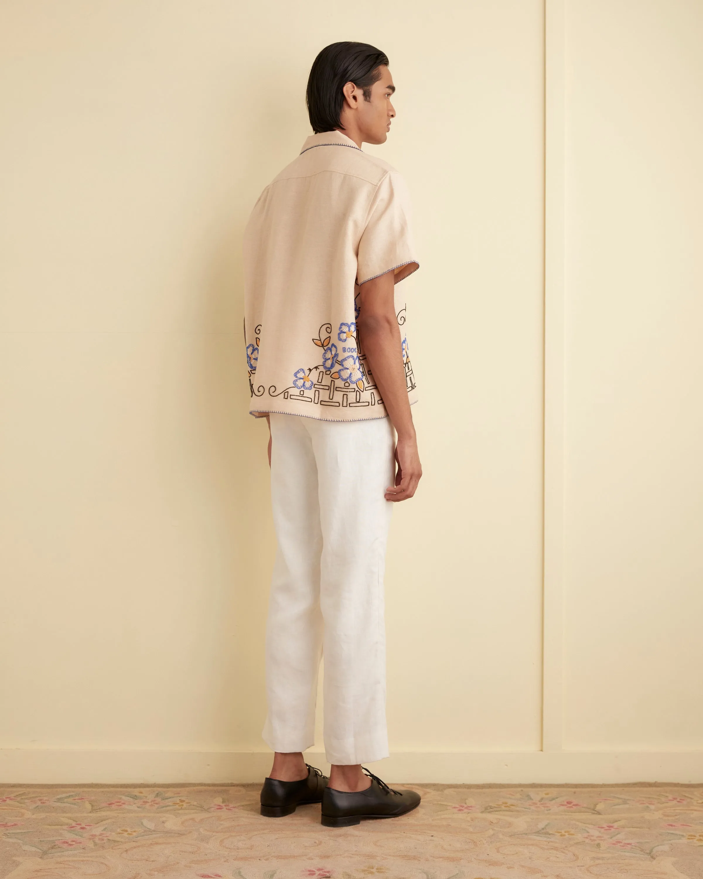 Himalayan Poppy Short Sleeve Shirt sold by BODE product image thumbnail 3