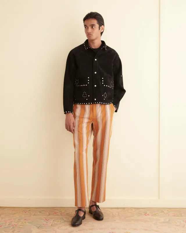 Deck of Cards Studded Jacket - Black made by BODE