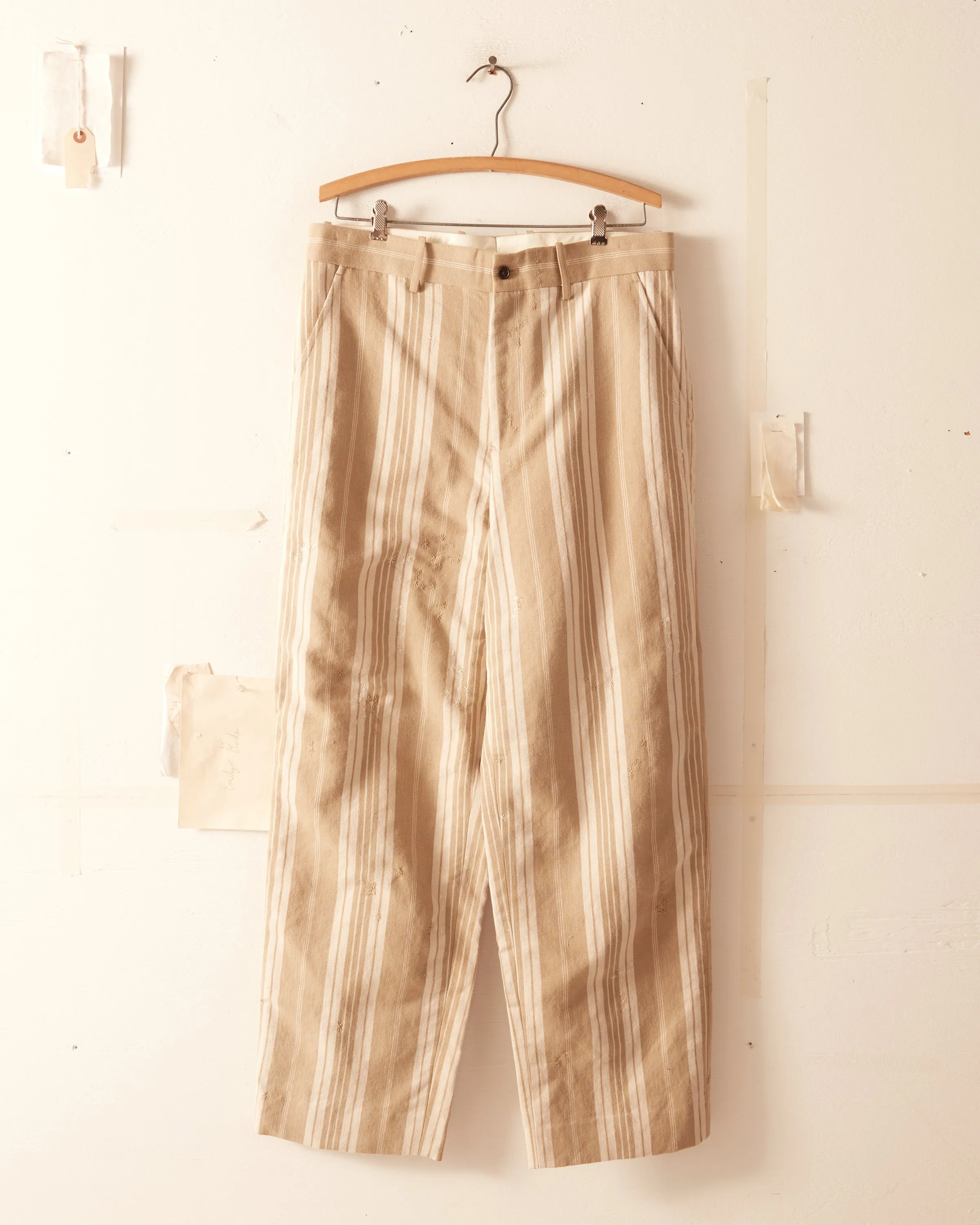 Ecru Stripe Trousers - 34 sold by BODE product image thumbnail 2
