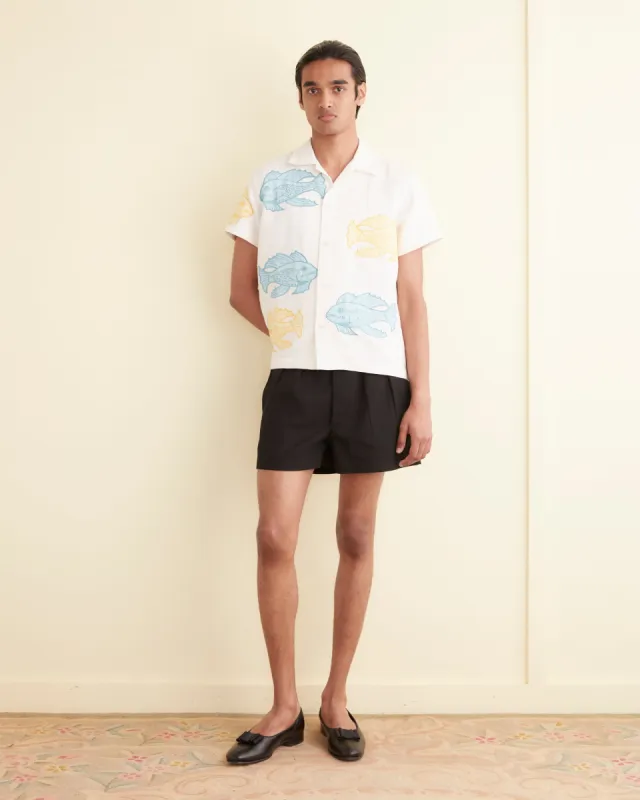 Piscine Appliqué Short Sleeve Shirt sold by BODE