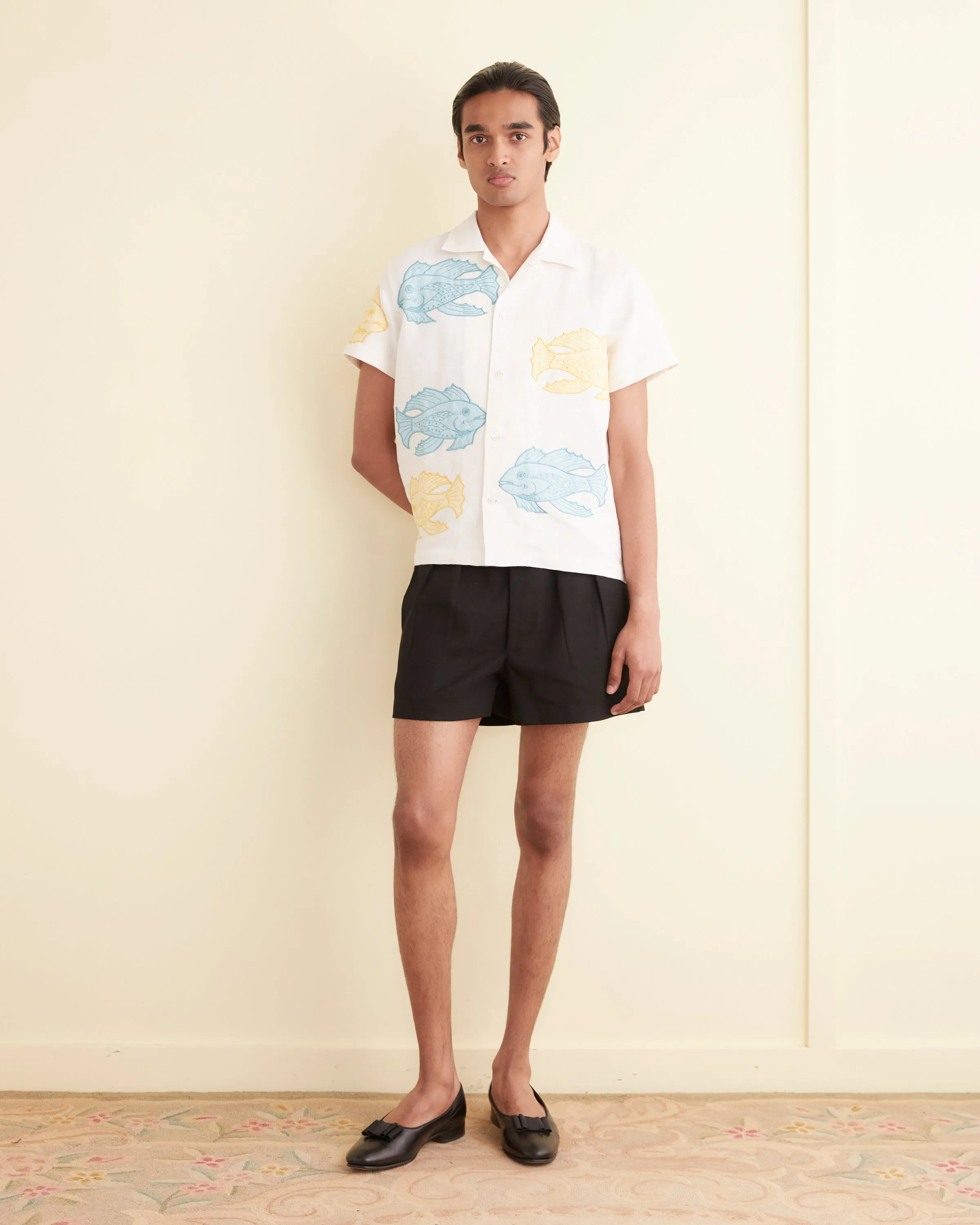 Piscine Appliqué Short Sleeve Shirt sold by BODE