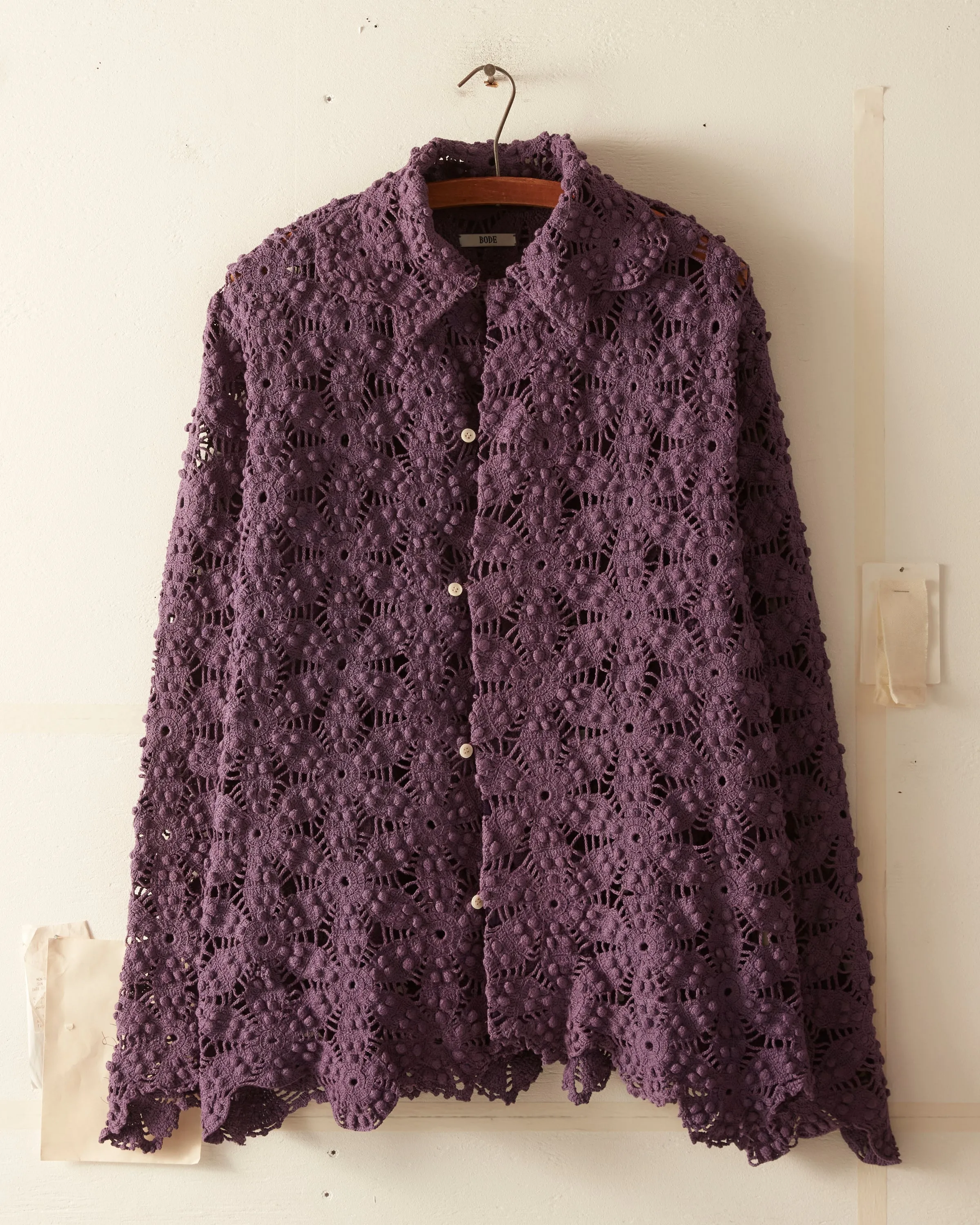 Malbec Crochet Shirt - XS/S sold by BODE