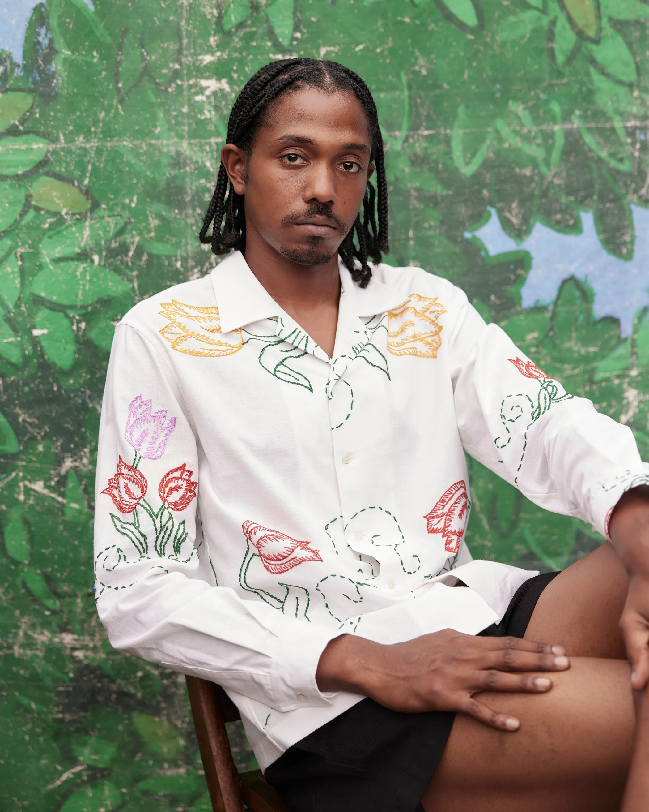 Tulip Track Long Sleeve Shirt - M sold by BODE