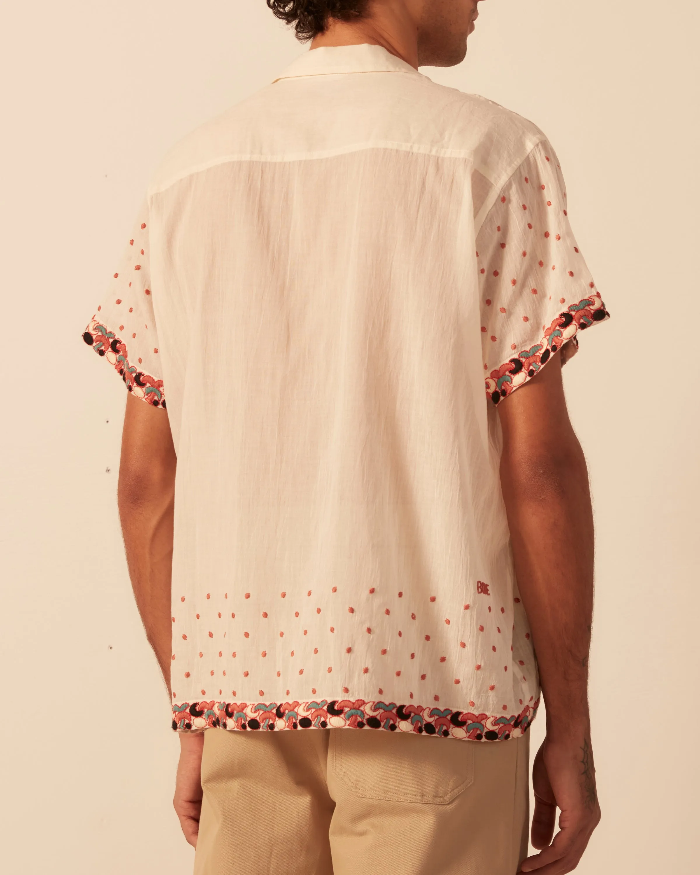 Whirling Dot Short Sleeve Shirt sold by BODE product image thumbnail 4
