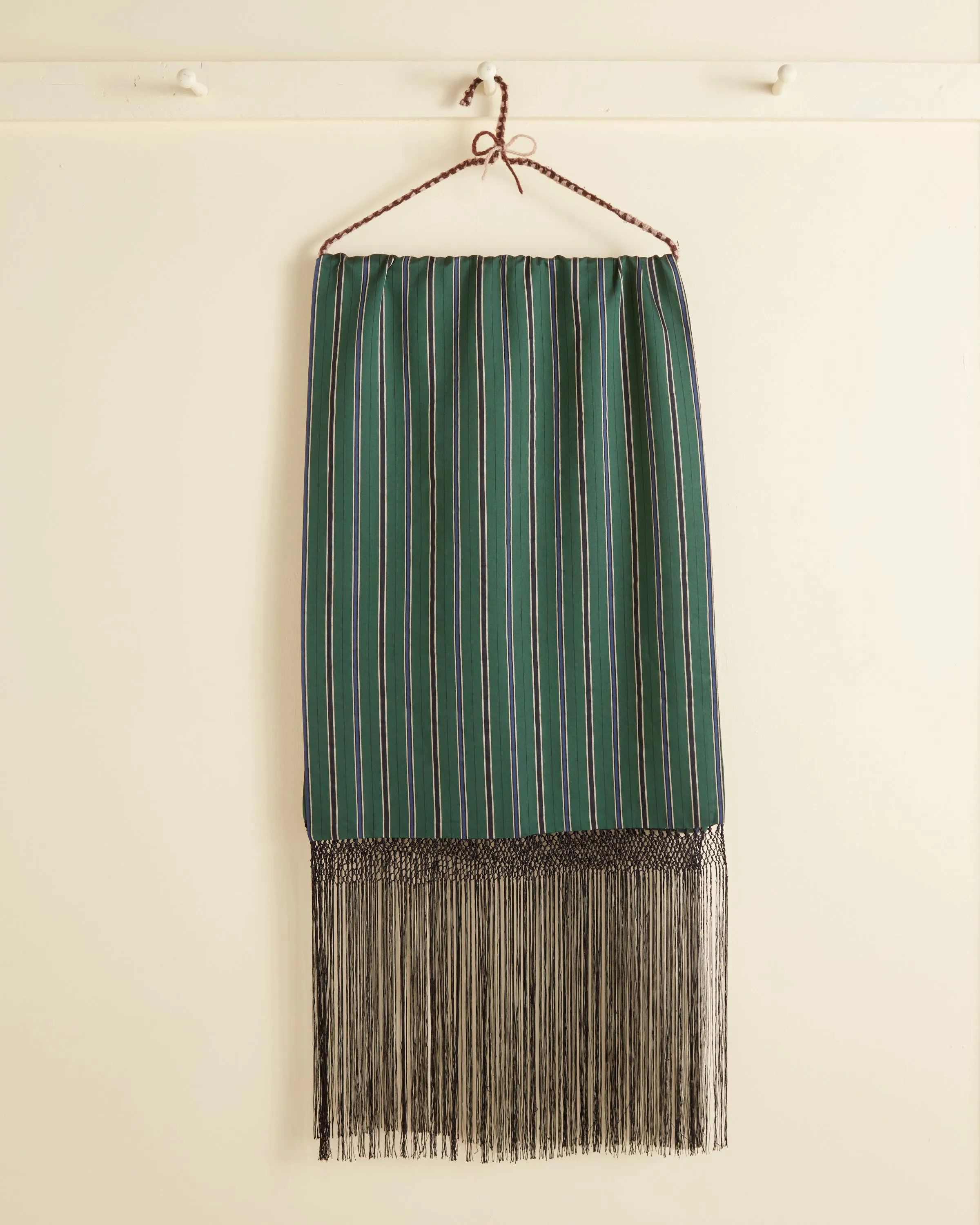 Alumni Stripe Dinner Scarf - Green sold by BODE