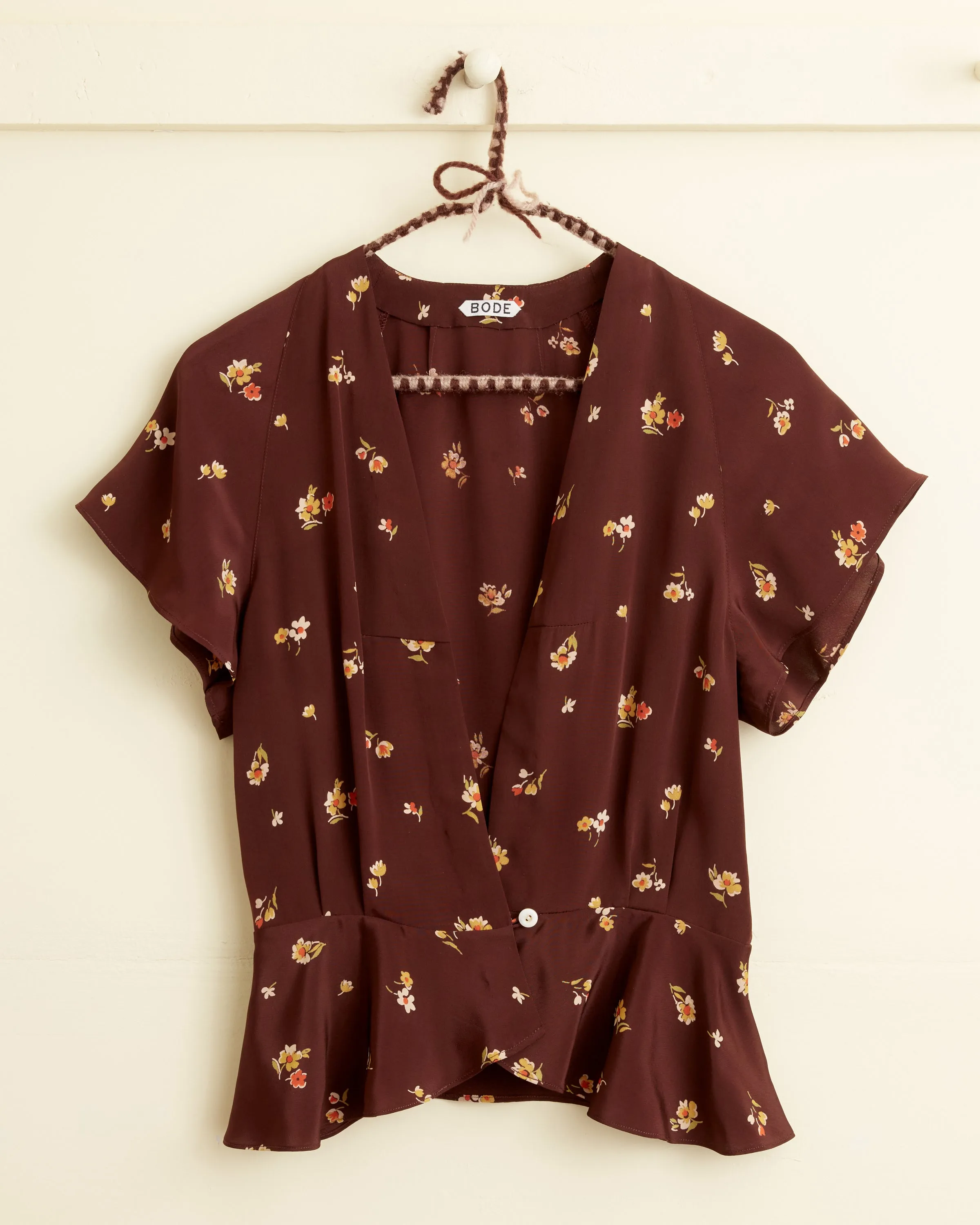 Toffee Floral Top - M sold by BODE