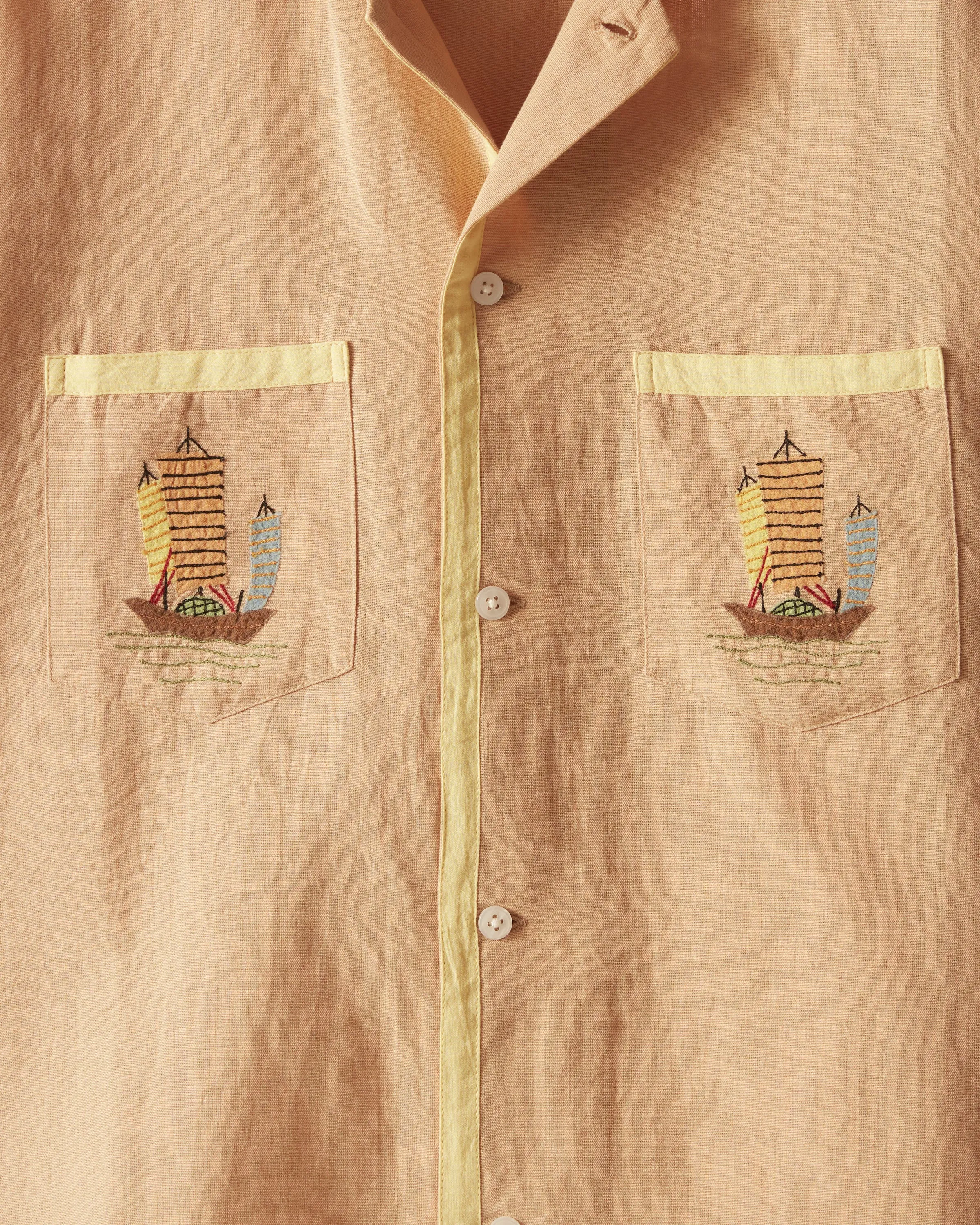 Ship Appliqué Short Sleeve Shirt sold by BODE product image thumbnail 3