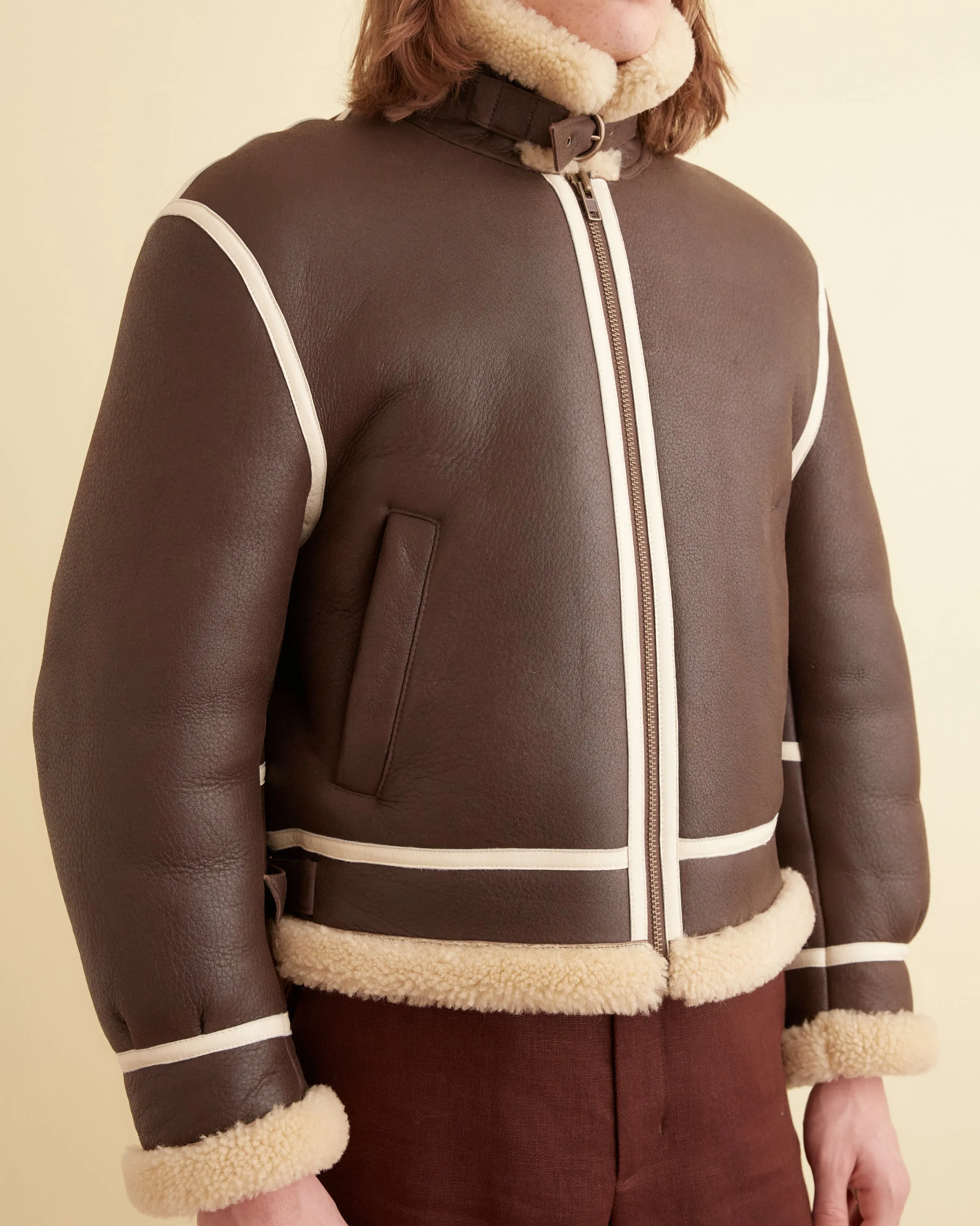 Aviator Shearling Jacket sold by BODE product image thumbnail 2