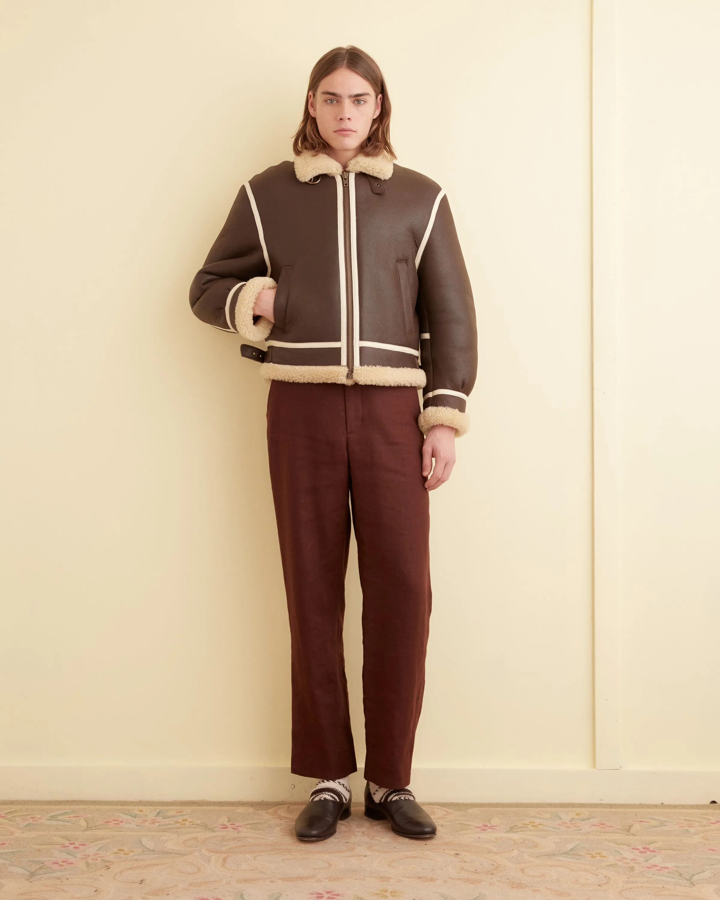 Aviator Shearling Jacket sold by BODE