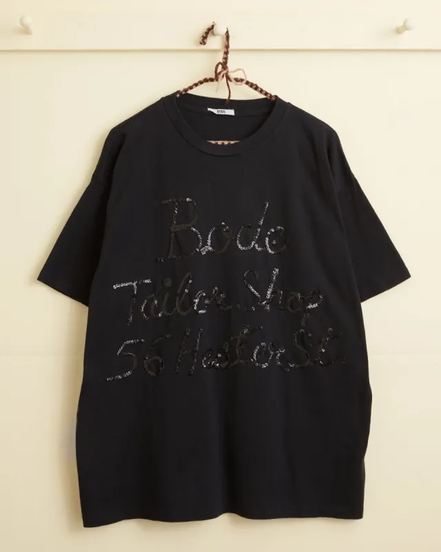 Tailor Shop Tee - Black sold by BODE