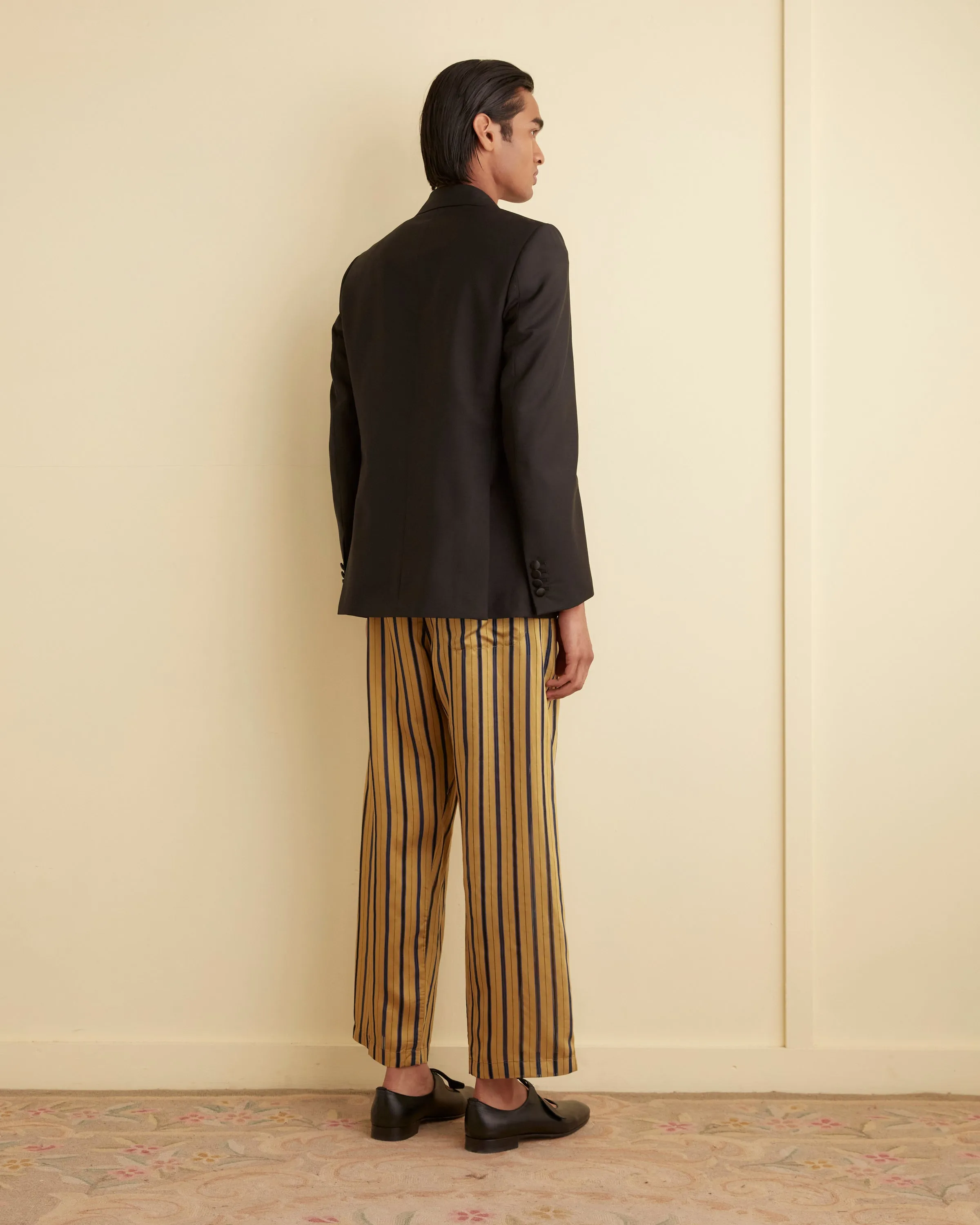 Alumni Stripe Pajama Pants - Yellow sold by BODE product image thumbnail 3
