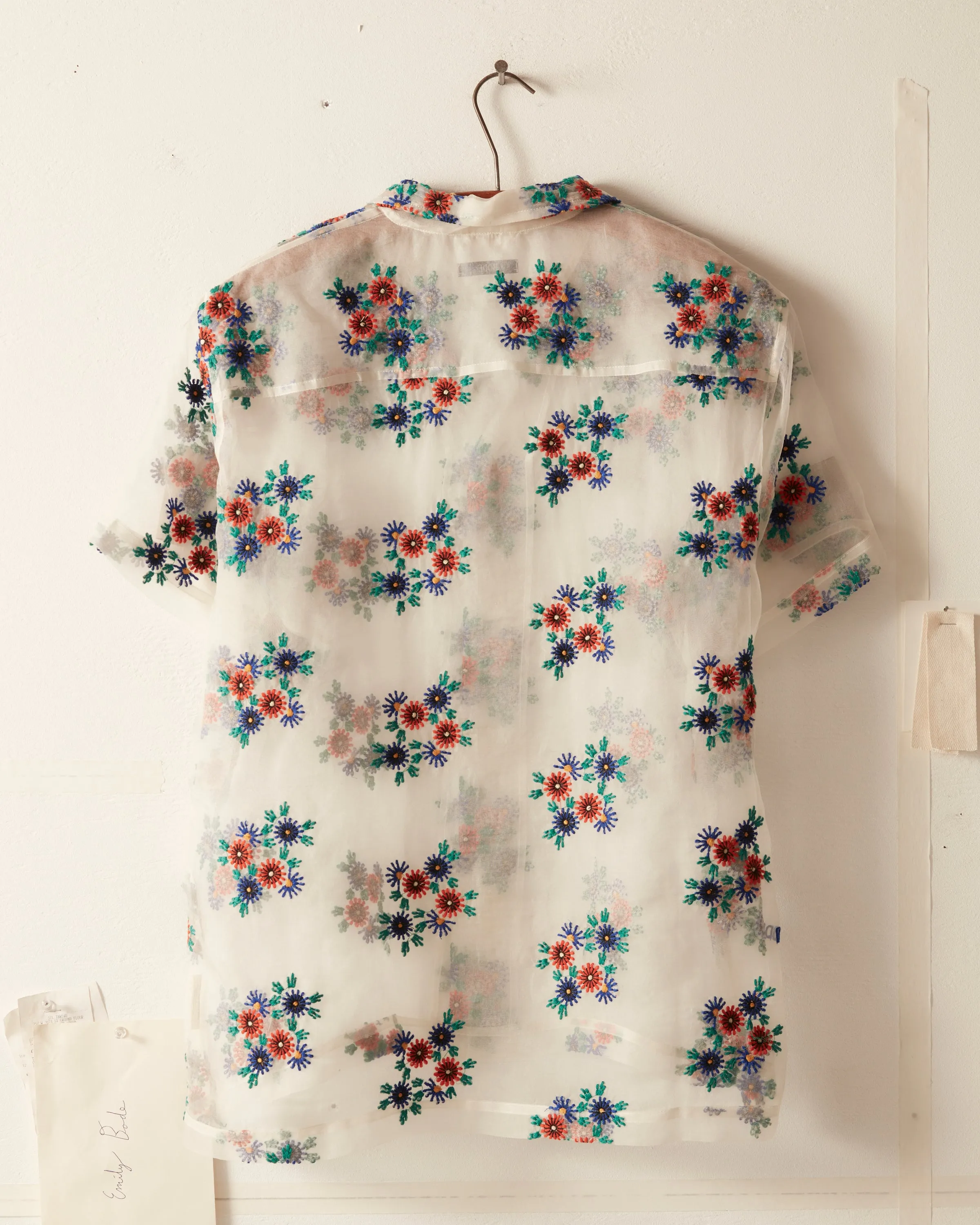 Sheer Daisy Short Sleeve Shirt sold by BODE product image thumbnail 3