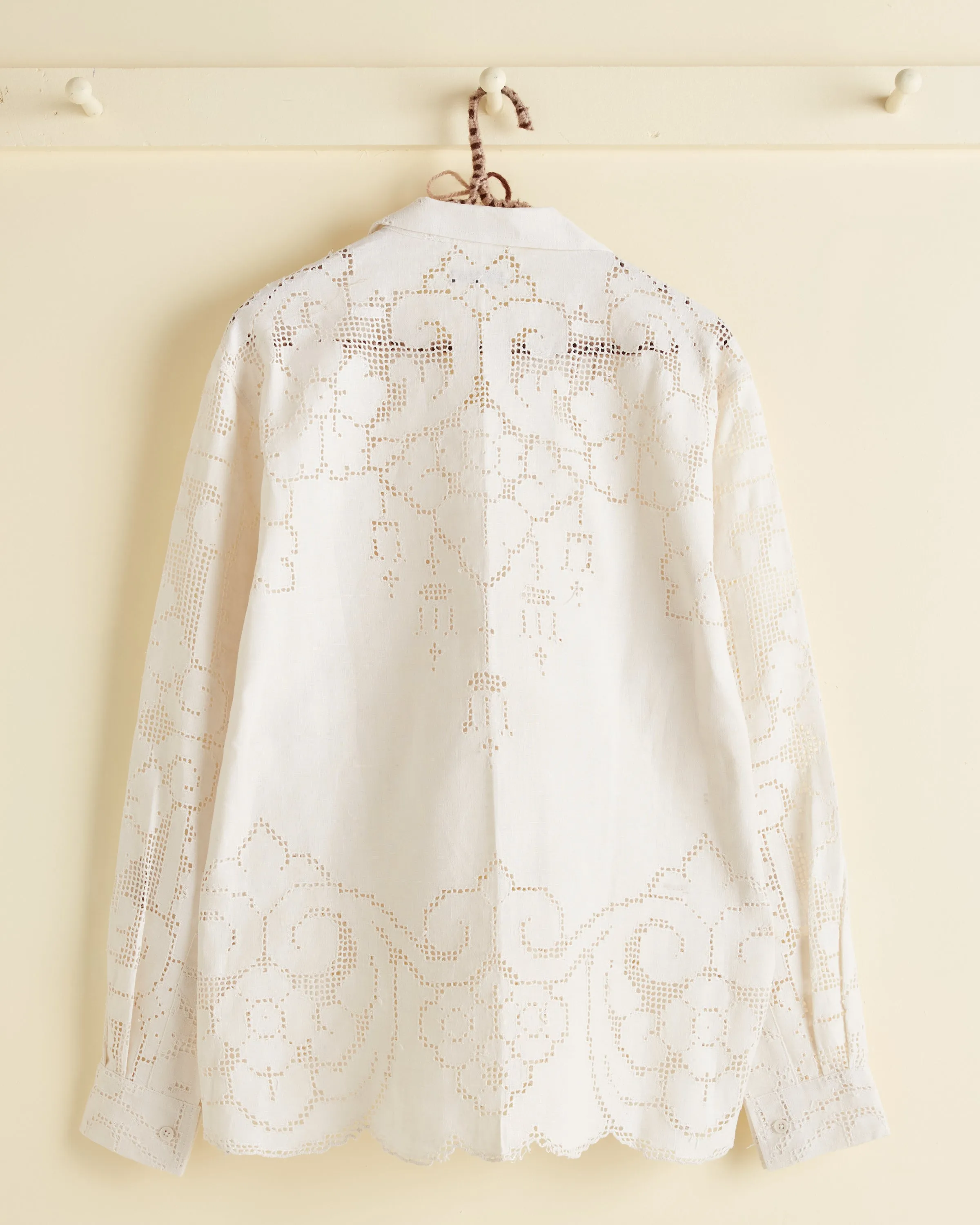 White Anemone Long Sleeve Shirt - M/L sold by BODE product image thumbnail 3
