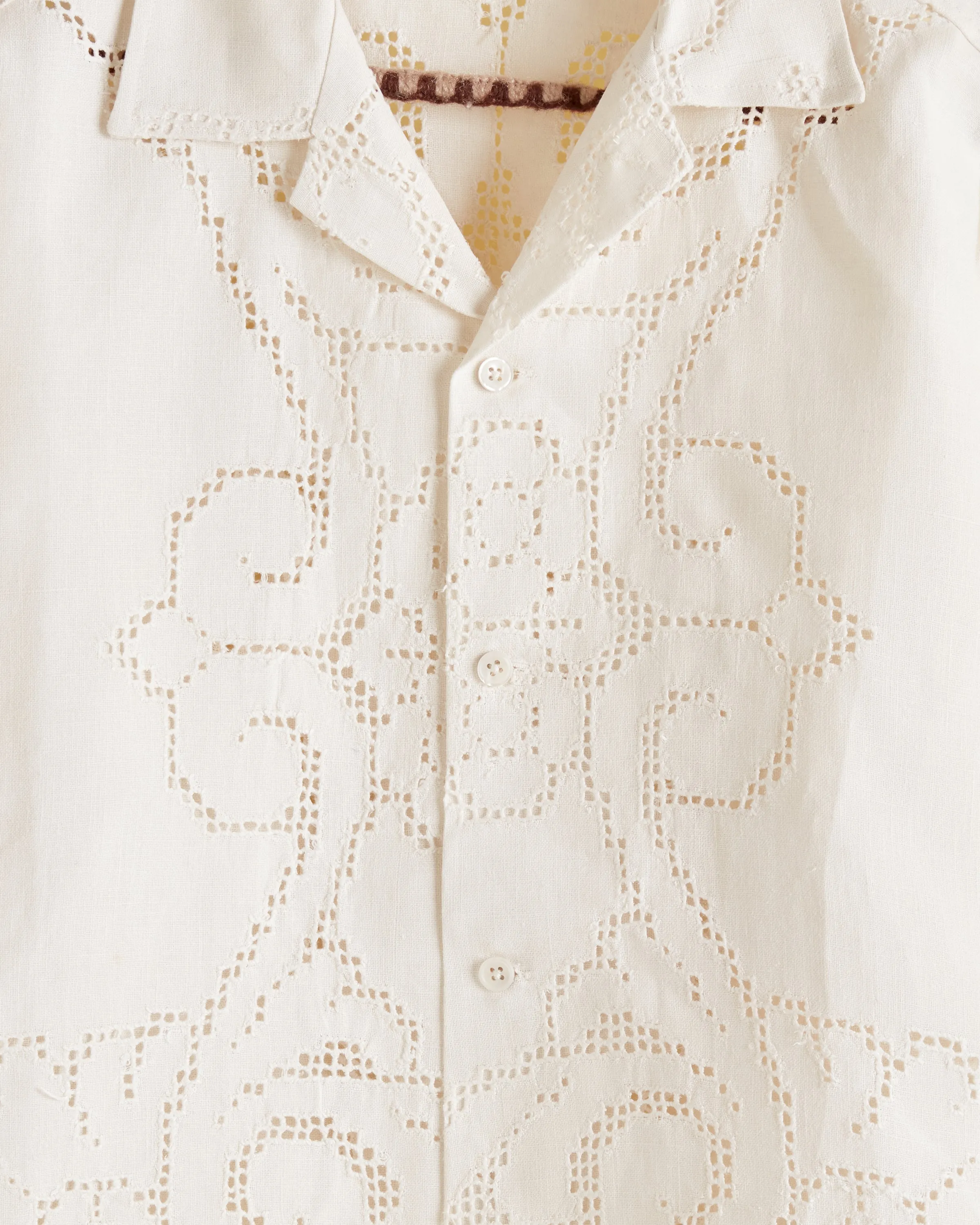 White Anemone Long Sleeve Shirt - M/L sold by BODE product image thumbnail 2