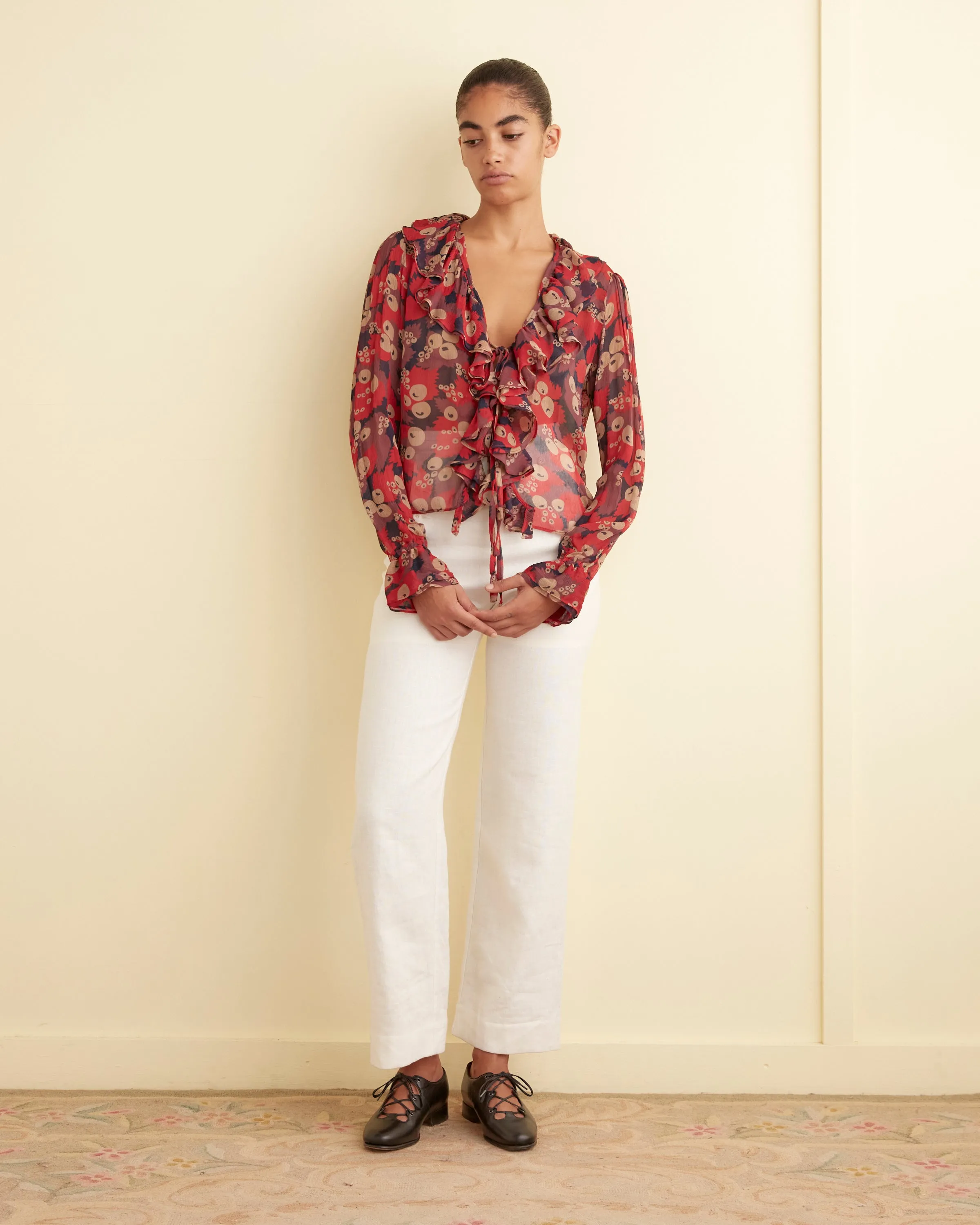 Jamberry Flounce Blouse sold by BODE