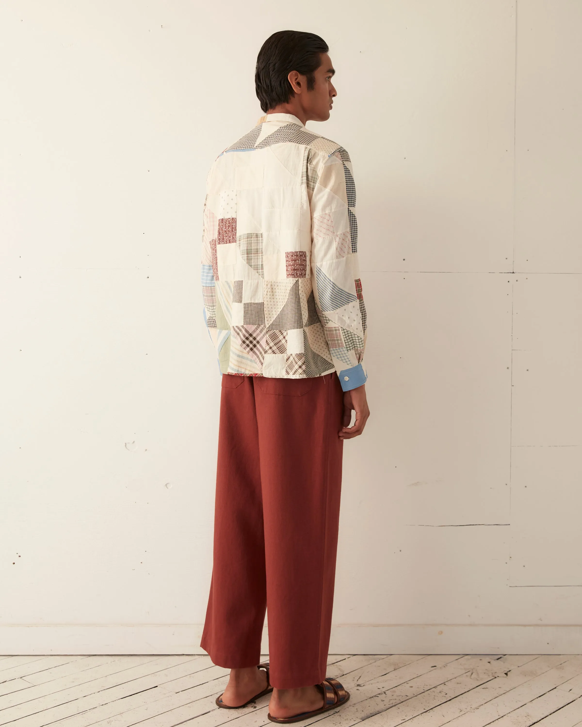 Shell Patchwork Long Sleeve Shirt - M/L sold by BODE product image thumbnail 4