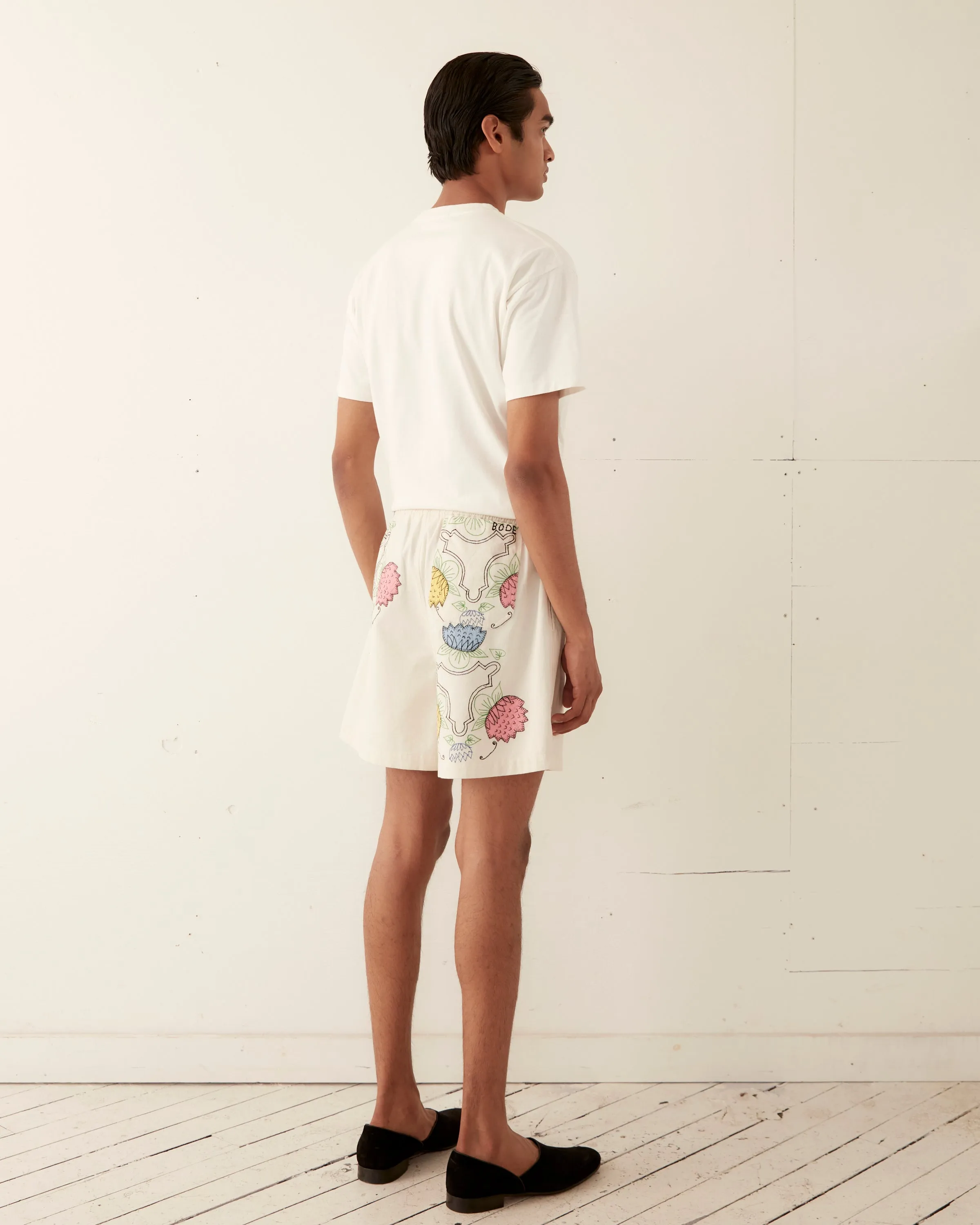 Patchwork Lotus Shorts sold by BODE product image thumbnail 4