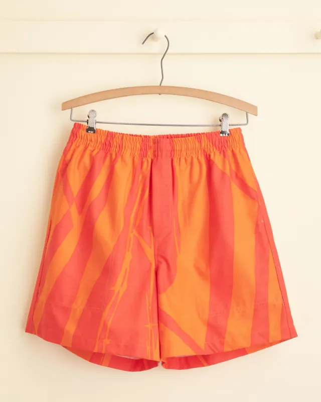 Orange & Red Jungle Shorts - S/M sold by BODE