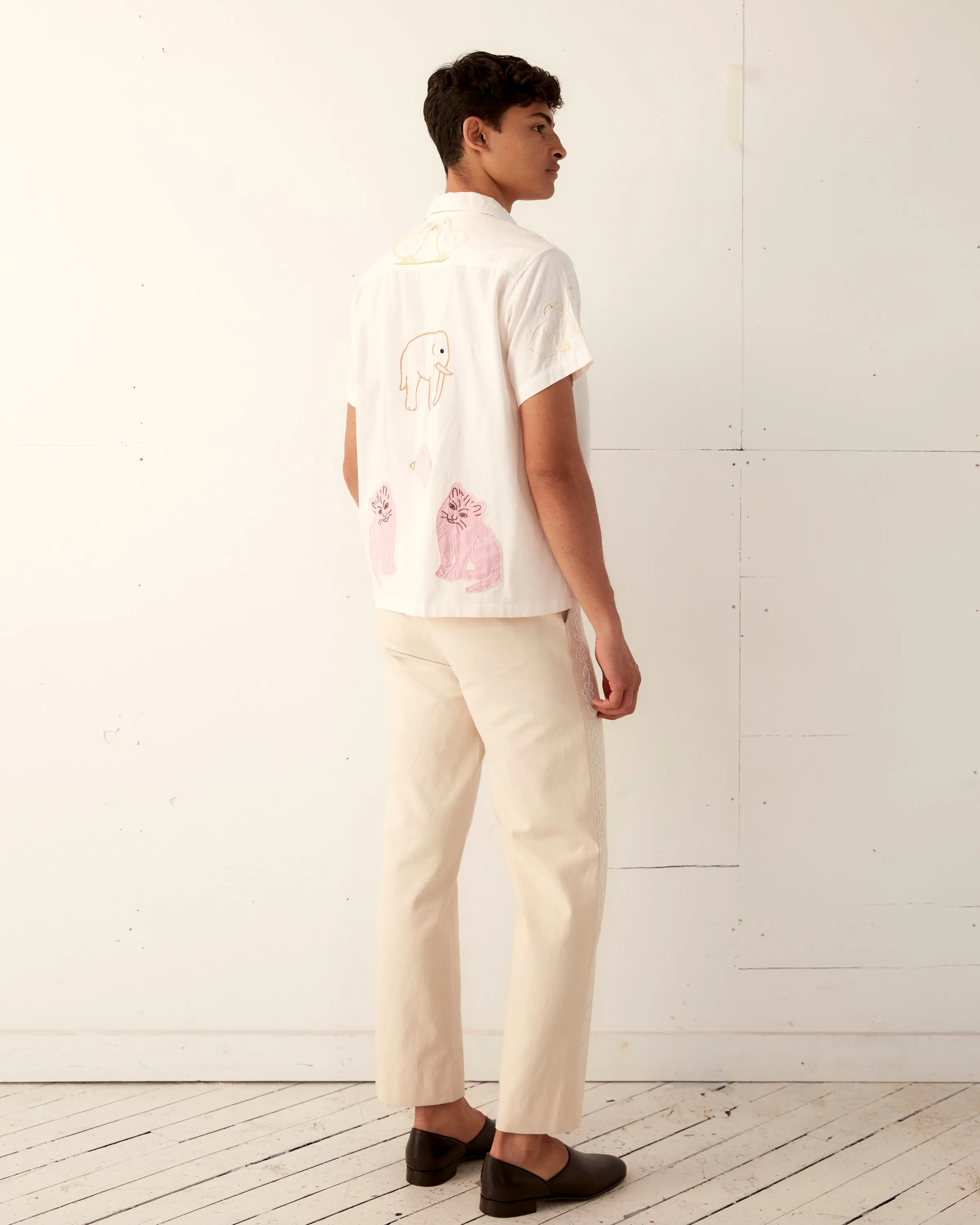 Tiny Zoo Short Sleeve Shirt sold by BODE product image thumbnail 4