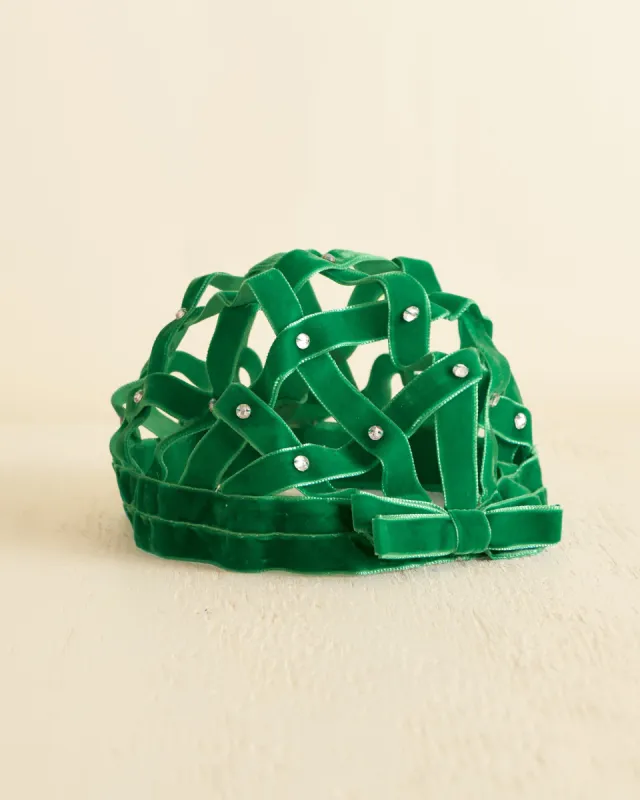 Velvet Ribbon Juliet Cap sold by BODE