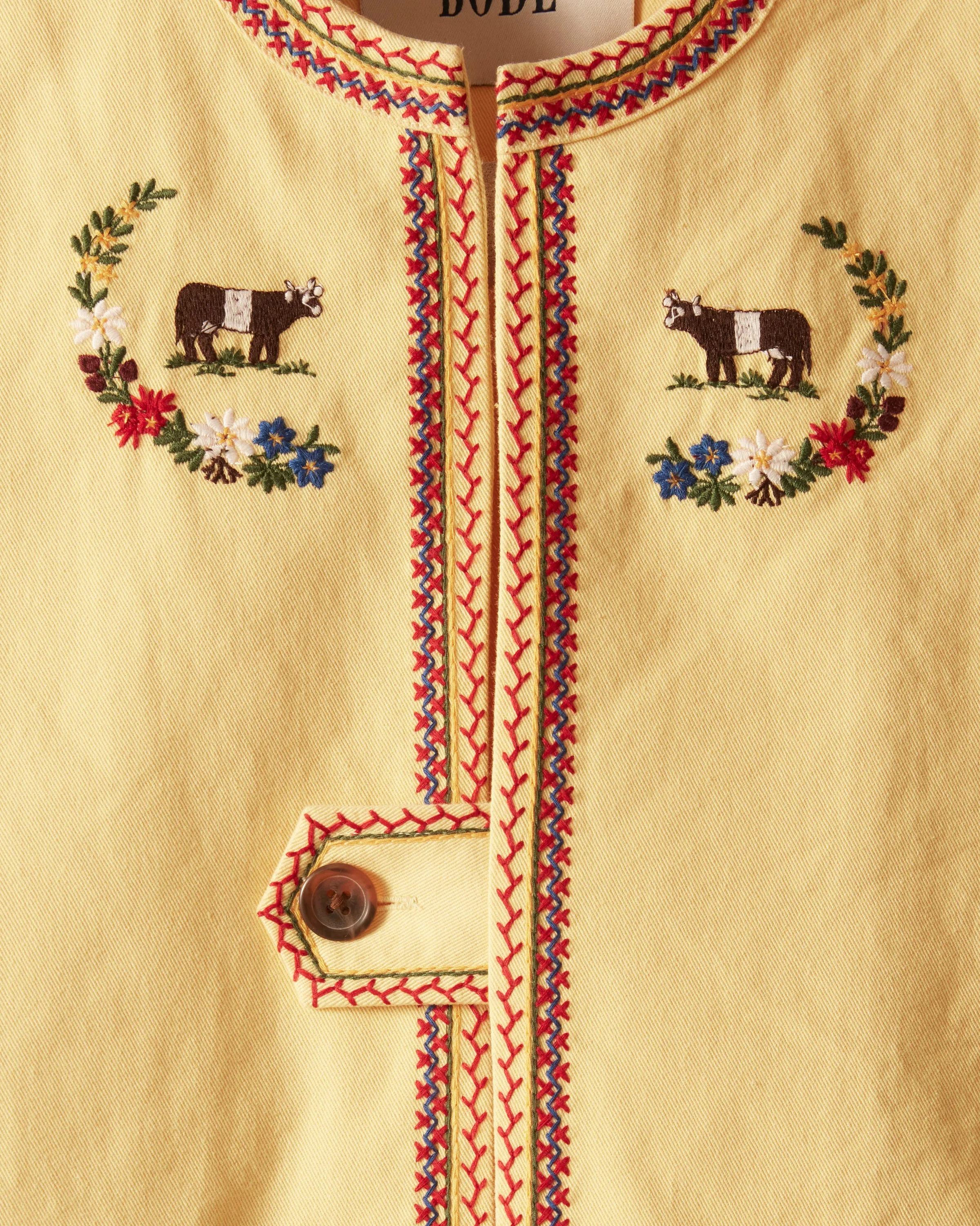 Embroidered Cow Jacket sold by BODE product image thumbnail 3