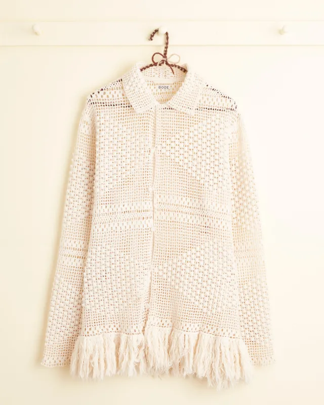 Marble Top Long Sleeve Shirt - M sold by BODE