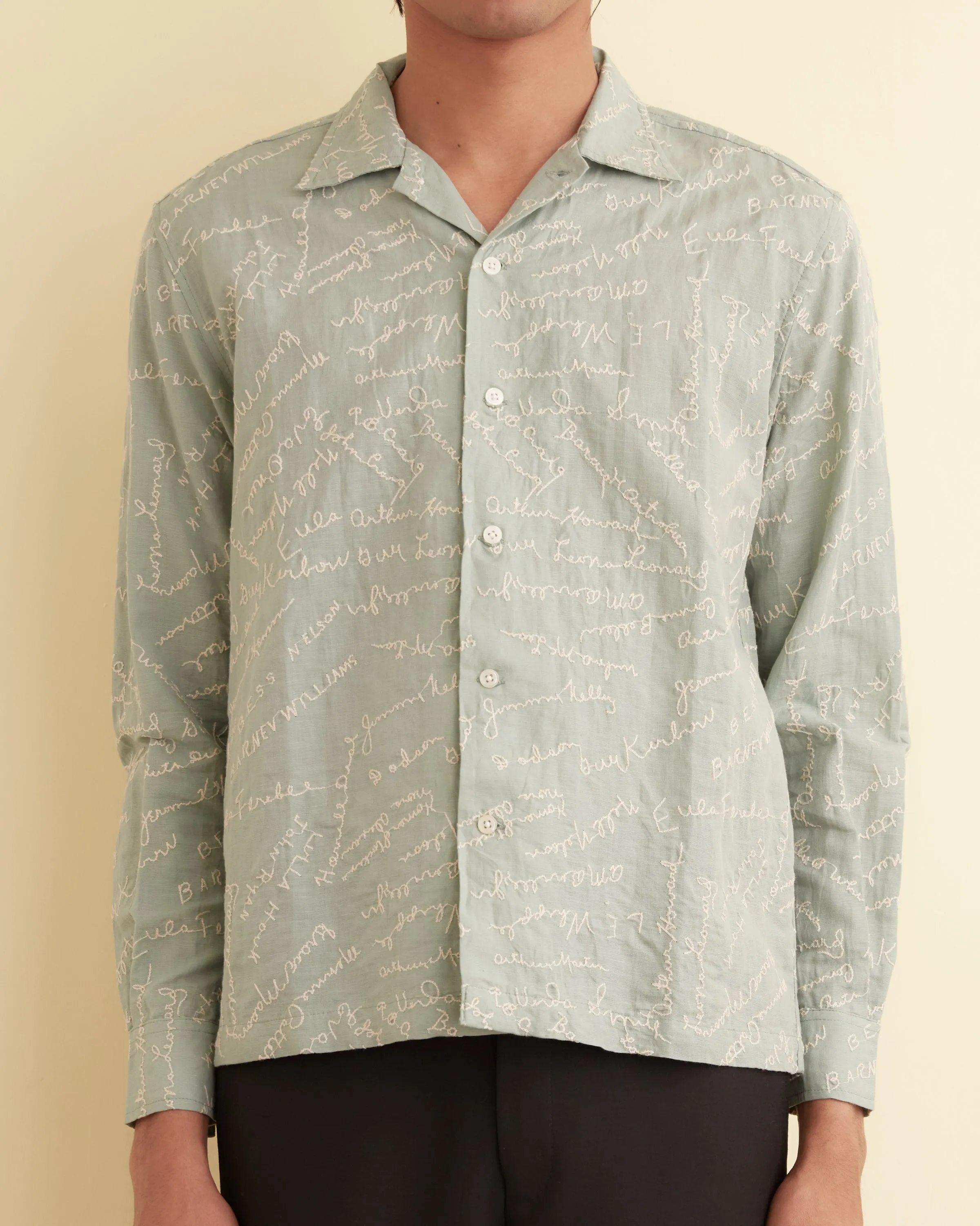 Powder Signature Long Sleeve Shirt sold by BODE product image thumbnail 2
