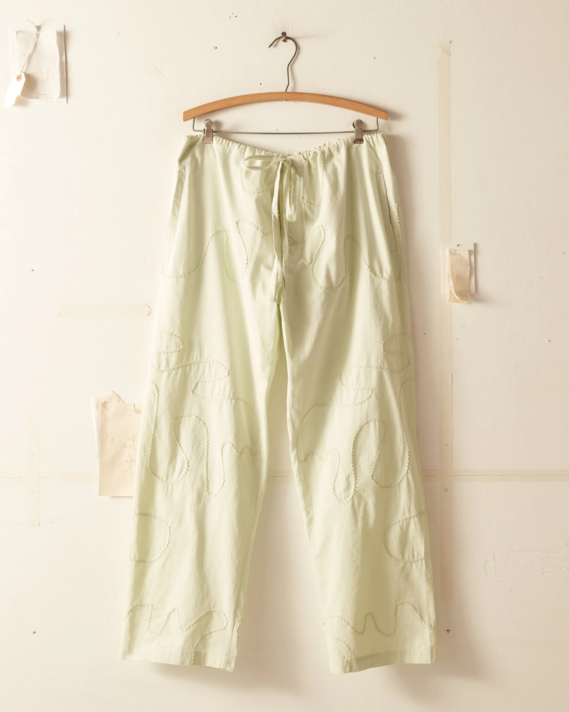 Rickrack Pajama Pants - Green sold by BODE product image thumbnail 3