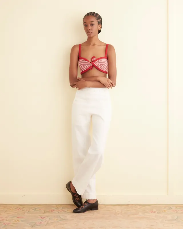 Revere Stripe Bra made by BODE