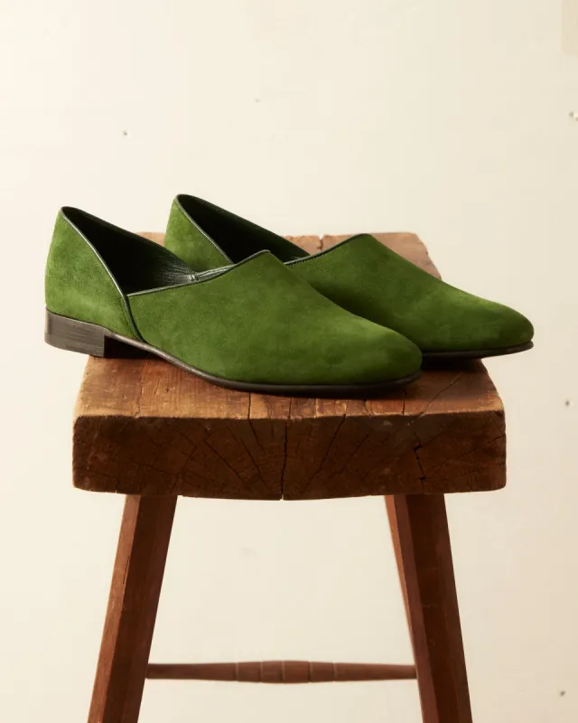 House Shoe Suede - Green sold by BODE