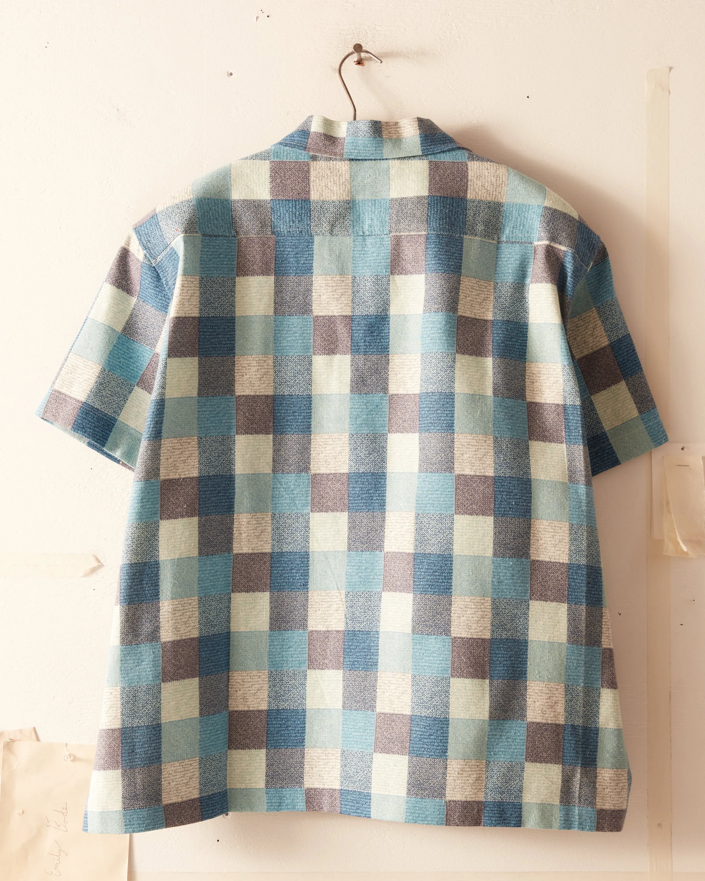 Ocean Check Short Sleeve Shirt sold by BODE product image thumbnail 3