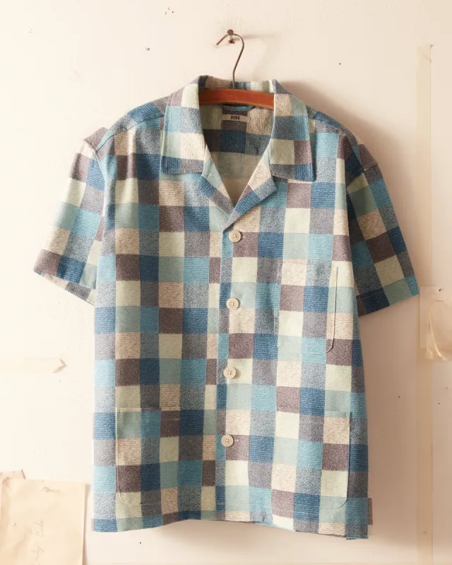 Ocean Check Short Sleeve Shirt sold by BODE