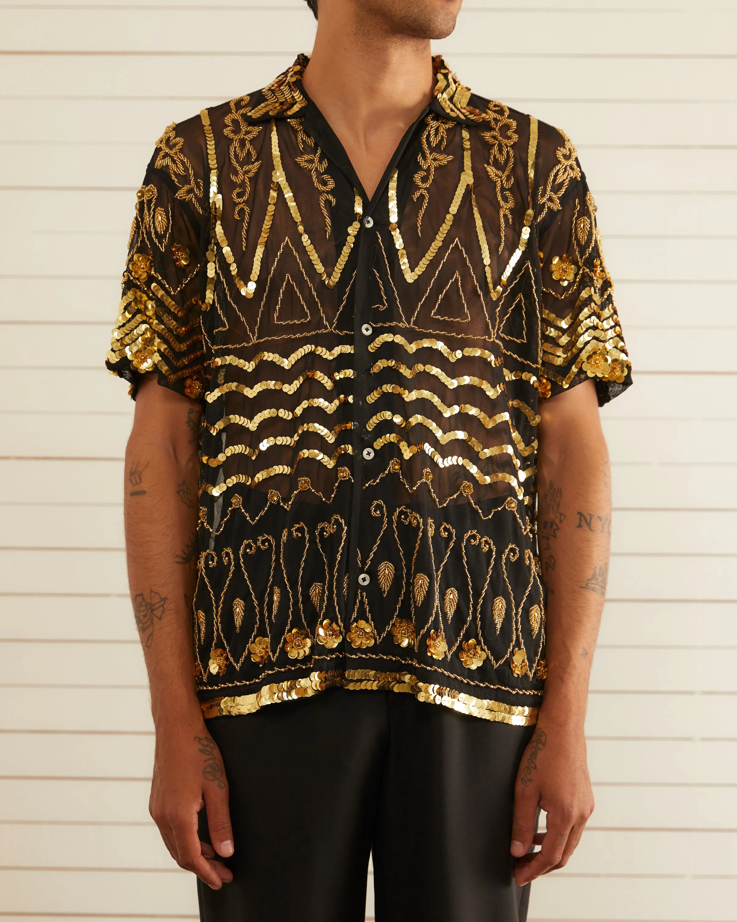 After Party Short Sleeve Shirt sold by BODE product image thumbnail 2