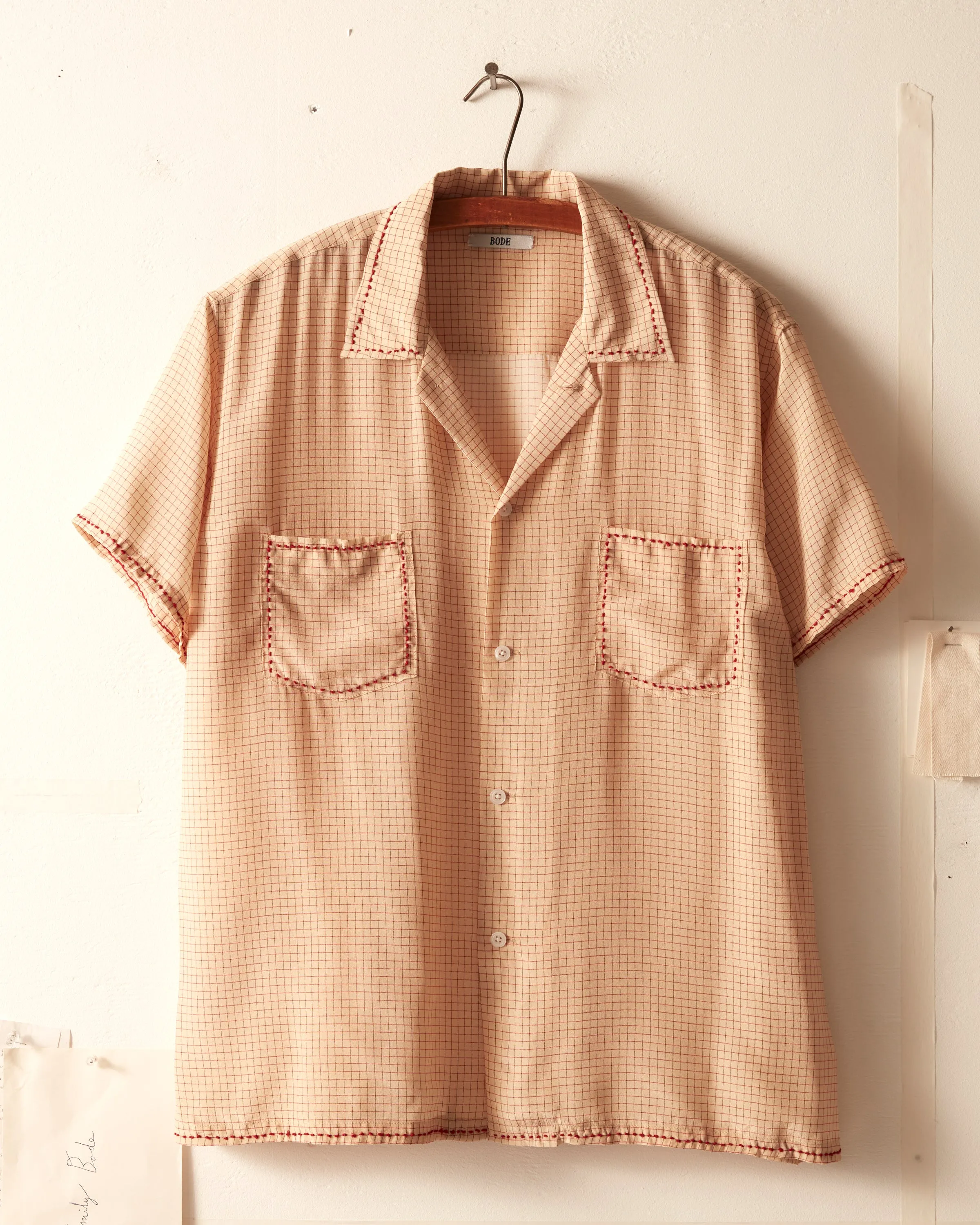 Knot Grid Short Sleeve Shirt sold by BODE product image thumbnail 2