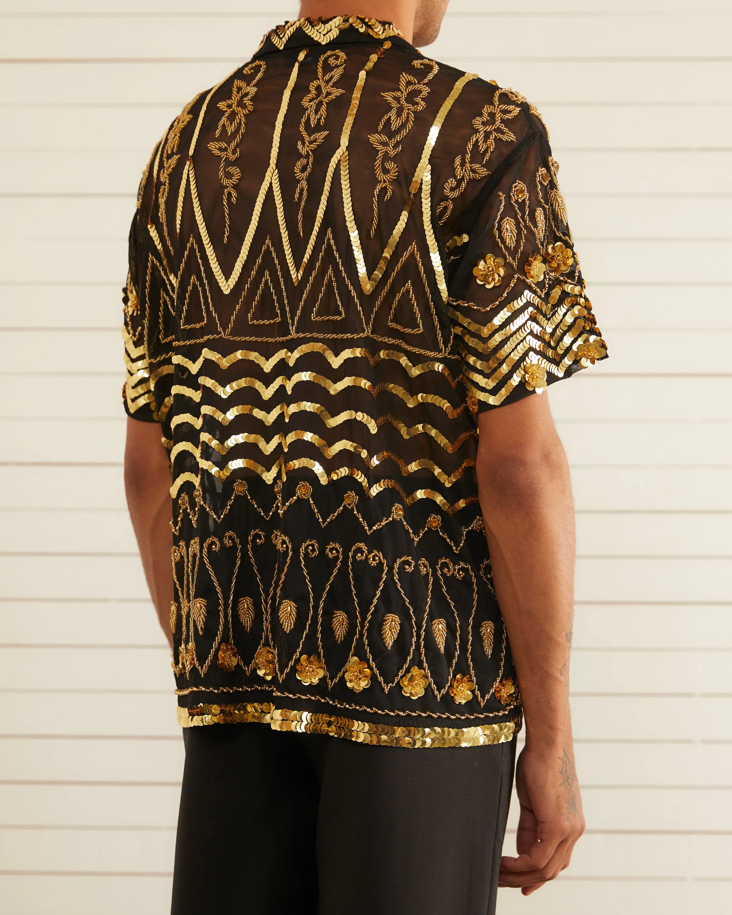 After Party Short Sleeve Shirt sold by BODE product image thumbnail 4