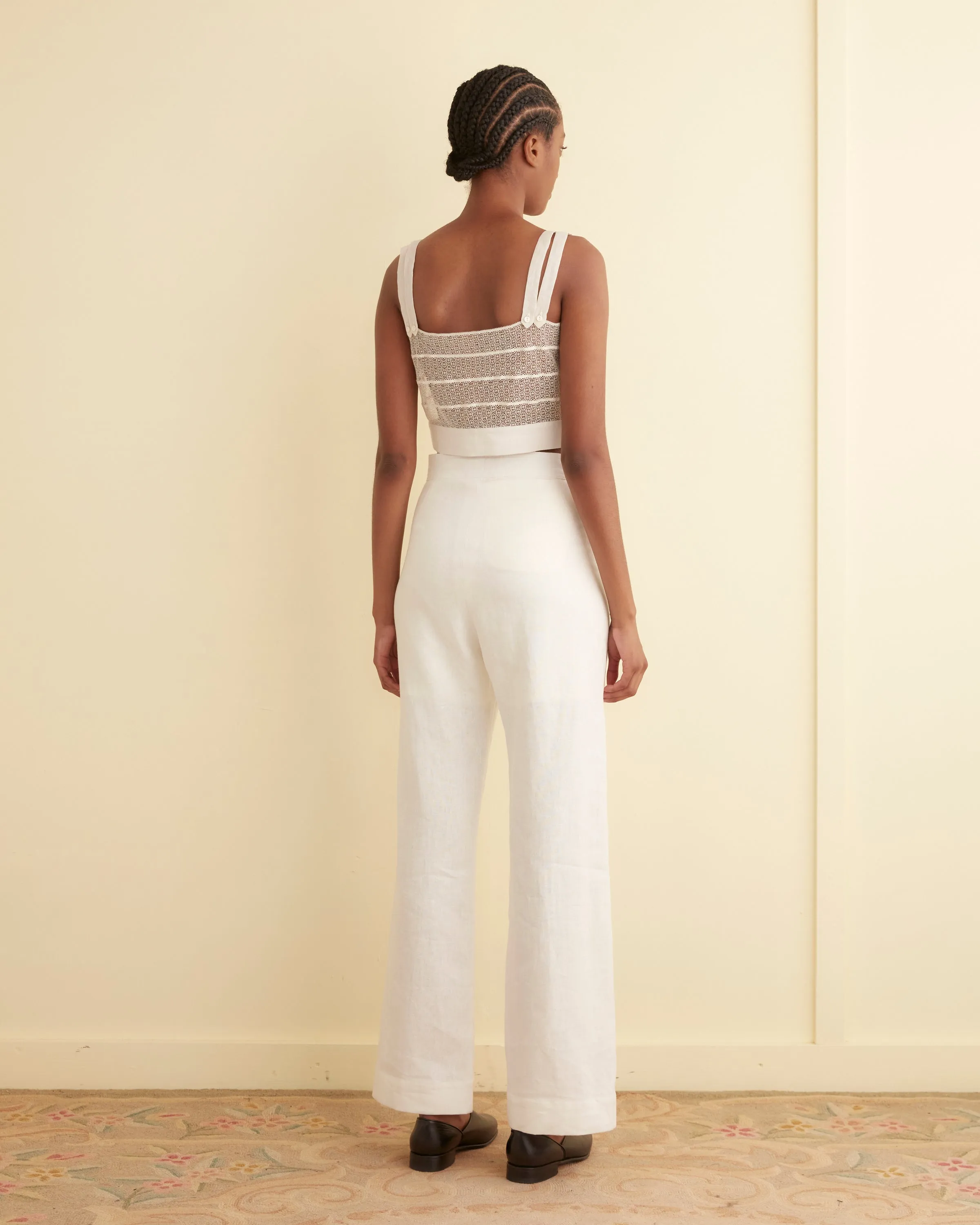 Duet Lace Tank - White sold by BODE product image thumbnail 3