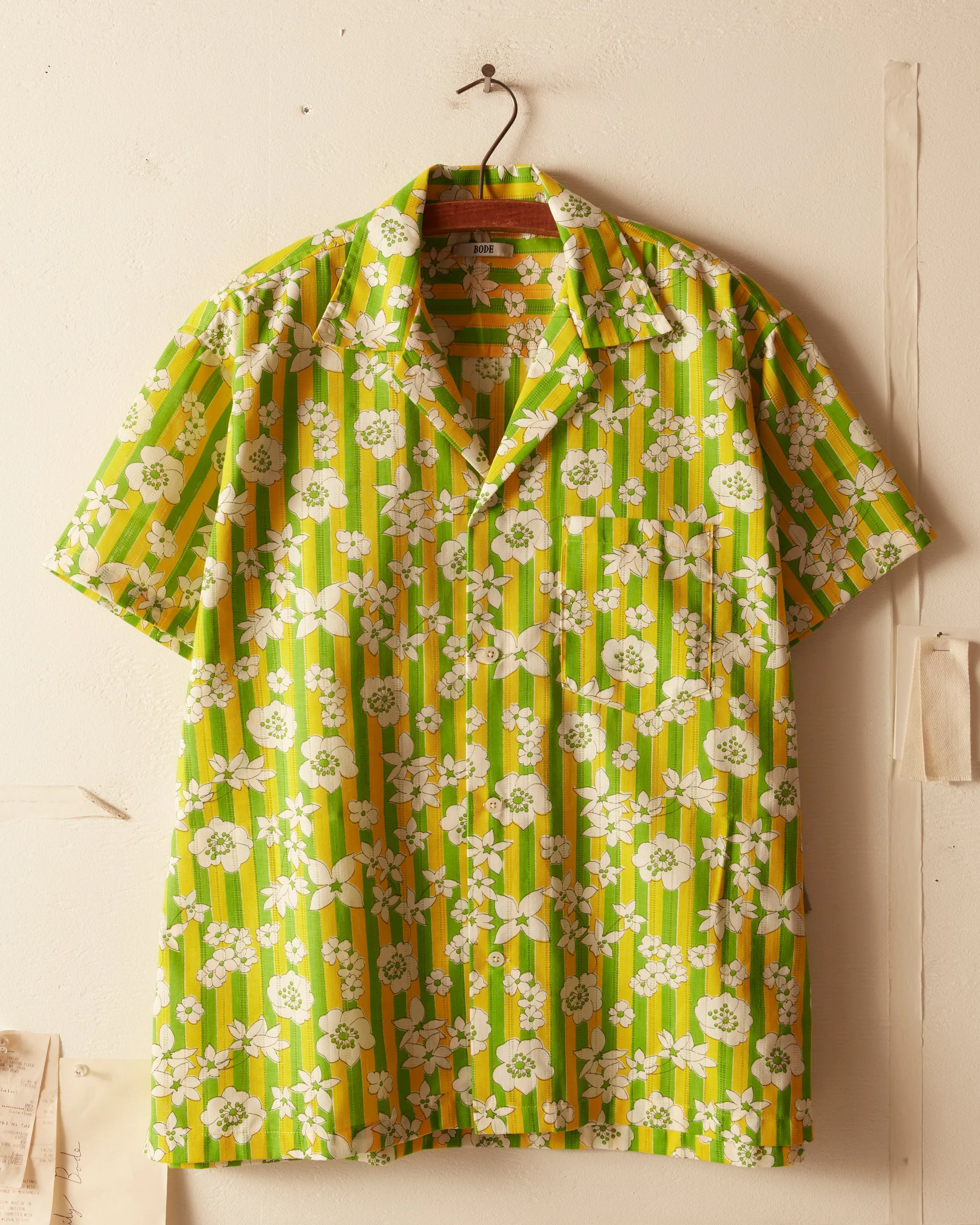 Peaking Floral Stripe Shirt - M/L sold by BODE